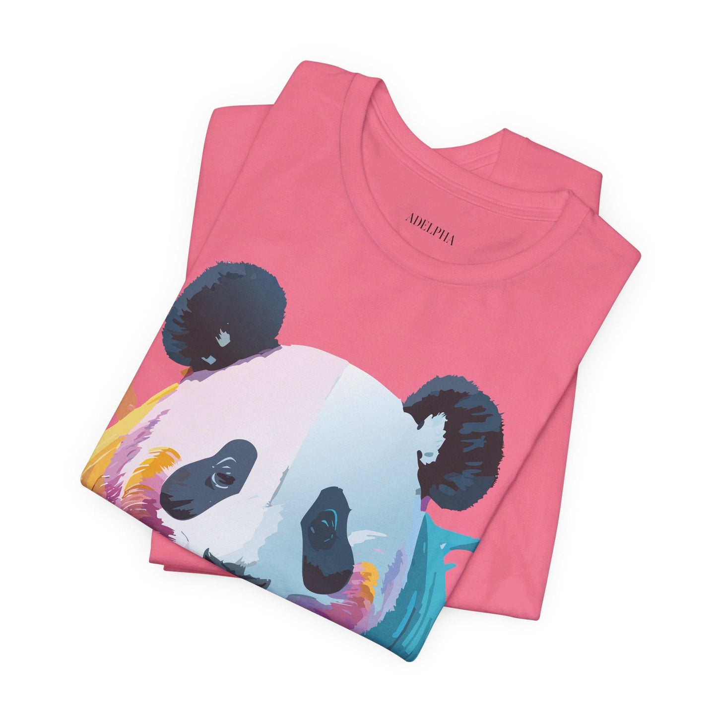 Panda Shirt Unisex Graphic Tee Vintage Inspired Artwork By Adelpha Jersey Short Sleeve