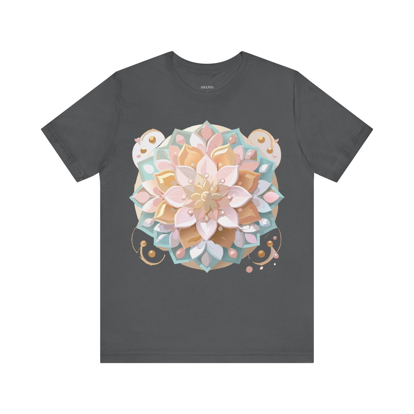 Mandala Graphic Unisex 100 Cotton Vintage Floral Artwork Tee 10