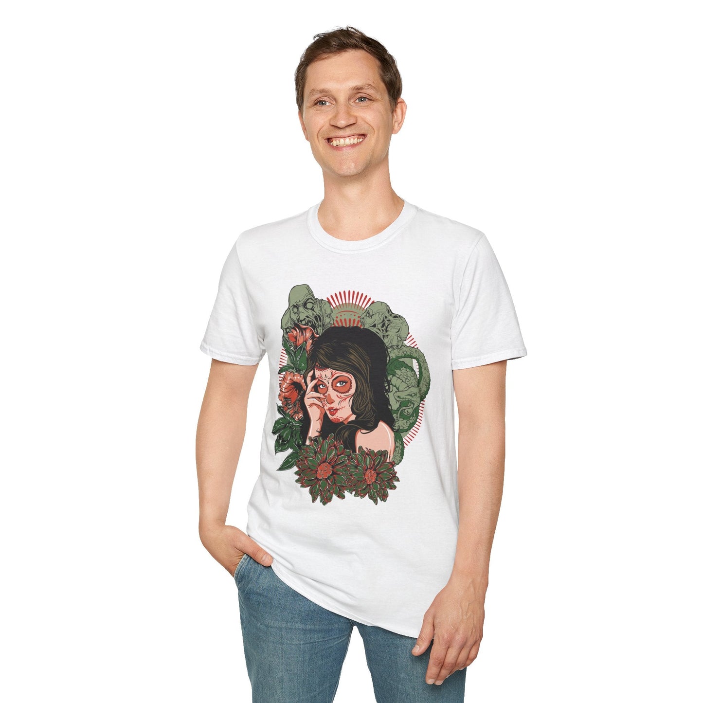 Art Design Graphic Tee Shirt Unisex Softstyle Cotton Art Shirt for Graphic Lovers
