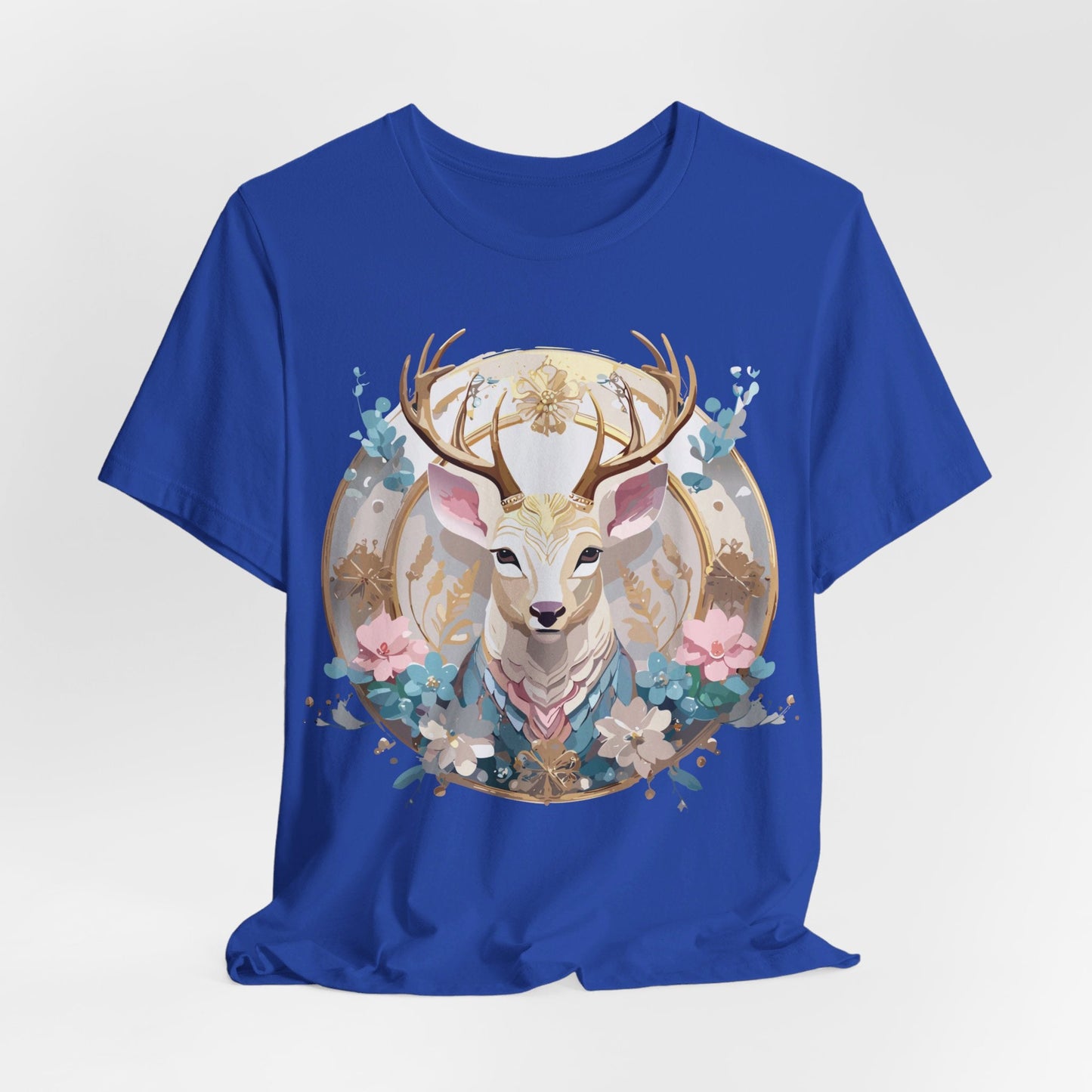Medallion Graphic Unisex 100 Cotton Vintage Animal Medal Artwork Tee 69