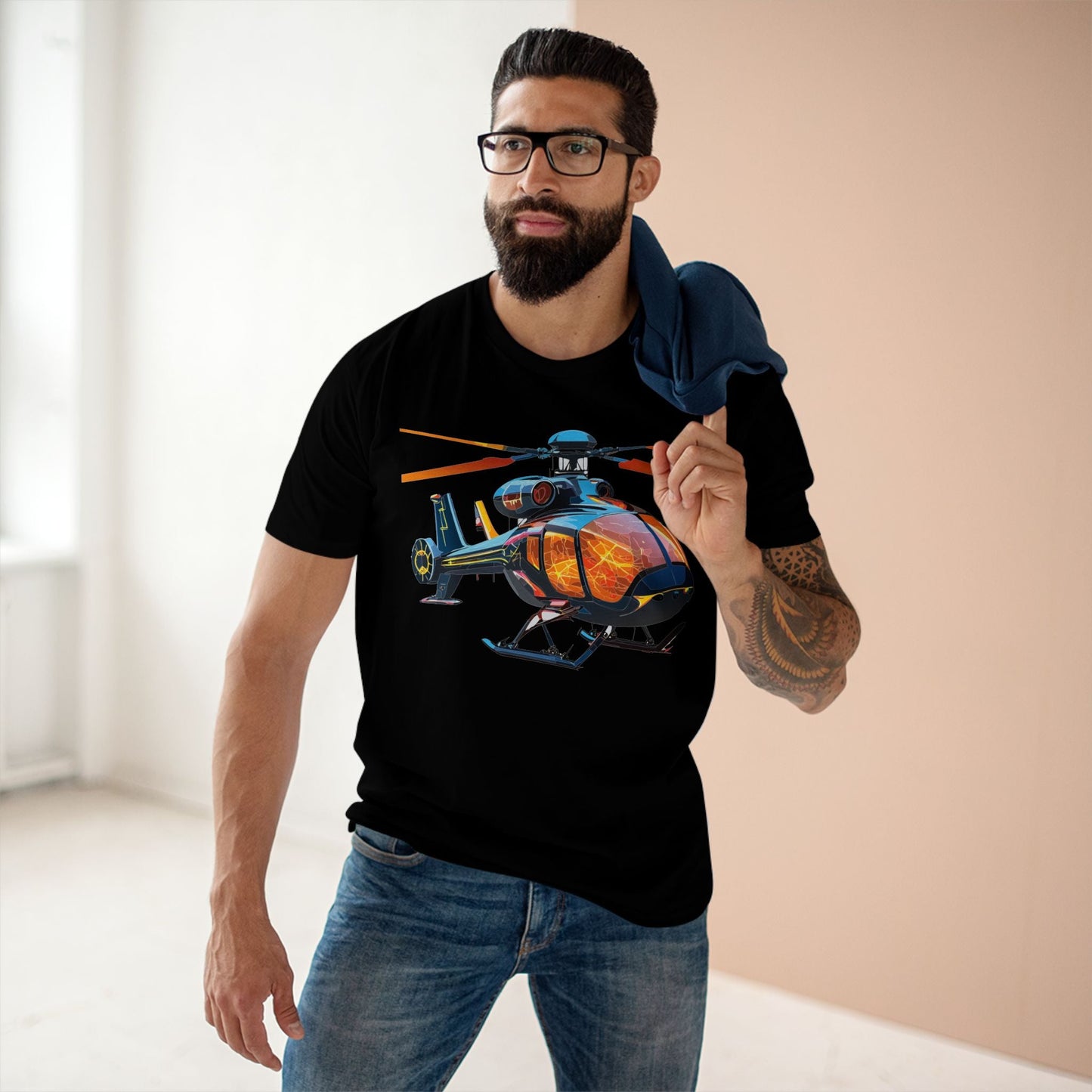 Chopper Graphic Unisex 100 Cotton Staple Tee 5