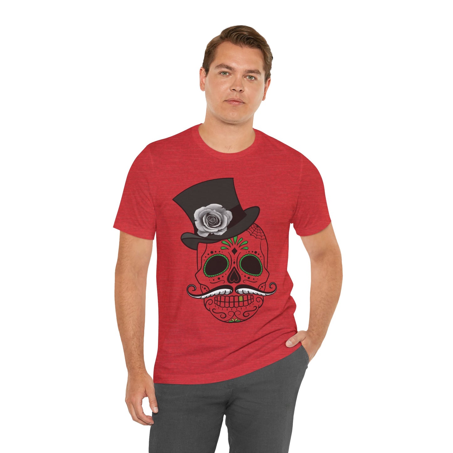 Unisex Cotton Tee Shirt with Skull