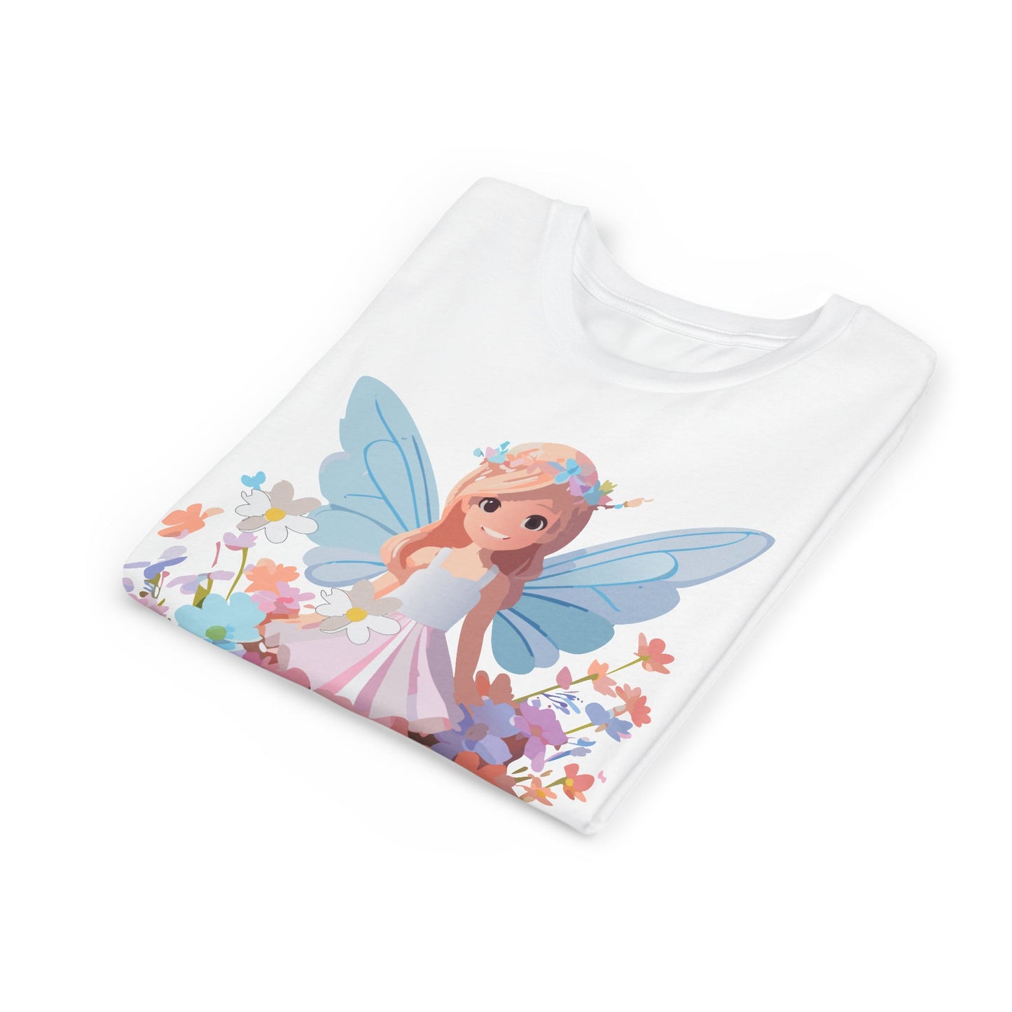 Enchanting Fairy Floral Youth Short Sleeve Tee - Perfect for Spring Celebrations (9-14)