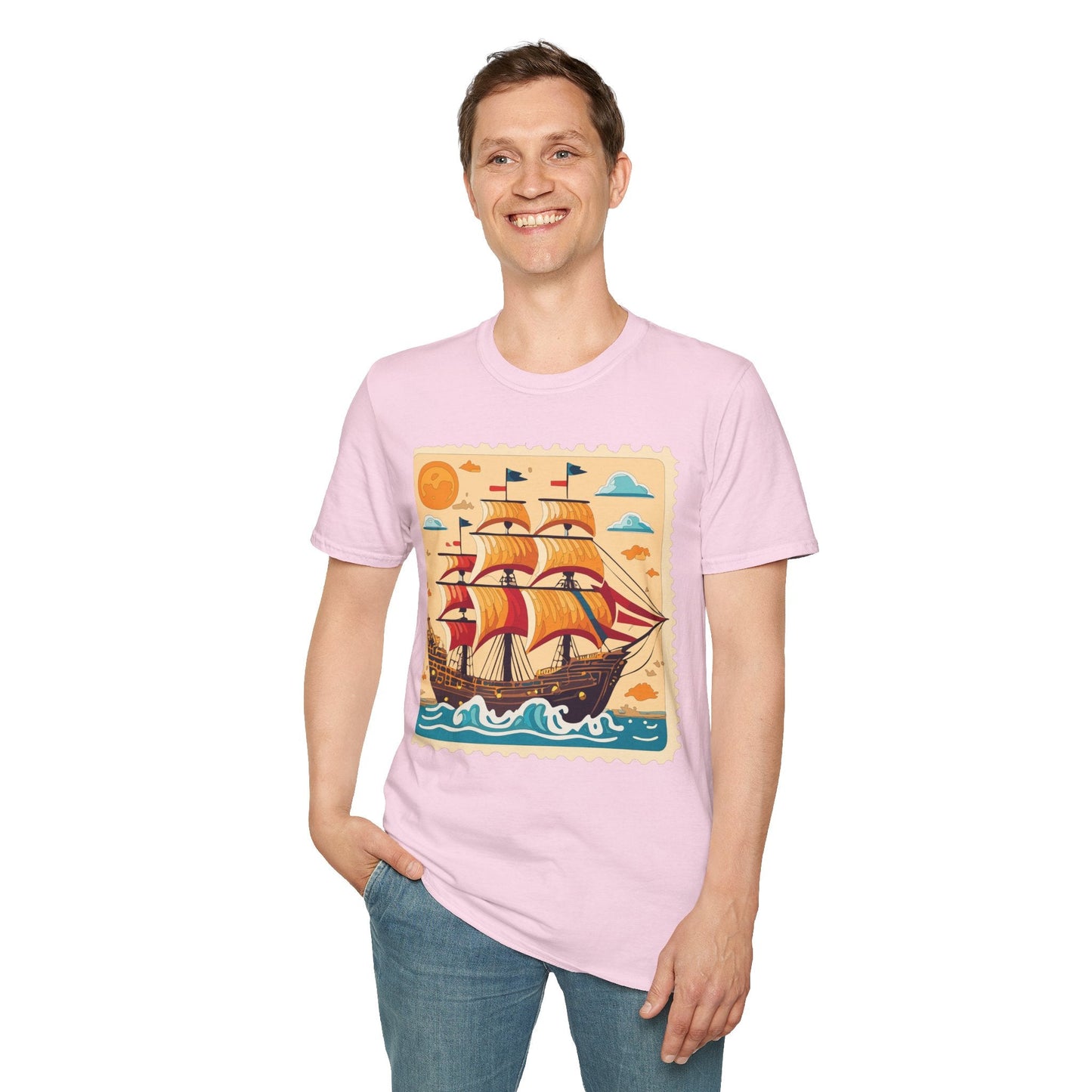 Ship T Shirts Frigate T Shirts Vessel Tee Shirt Unisex Gildan Softstyle 64000 Comfort Fit