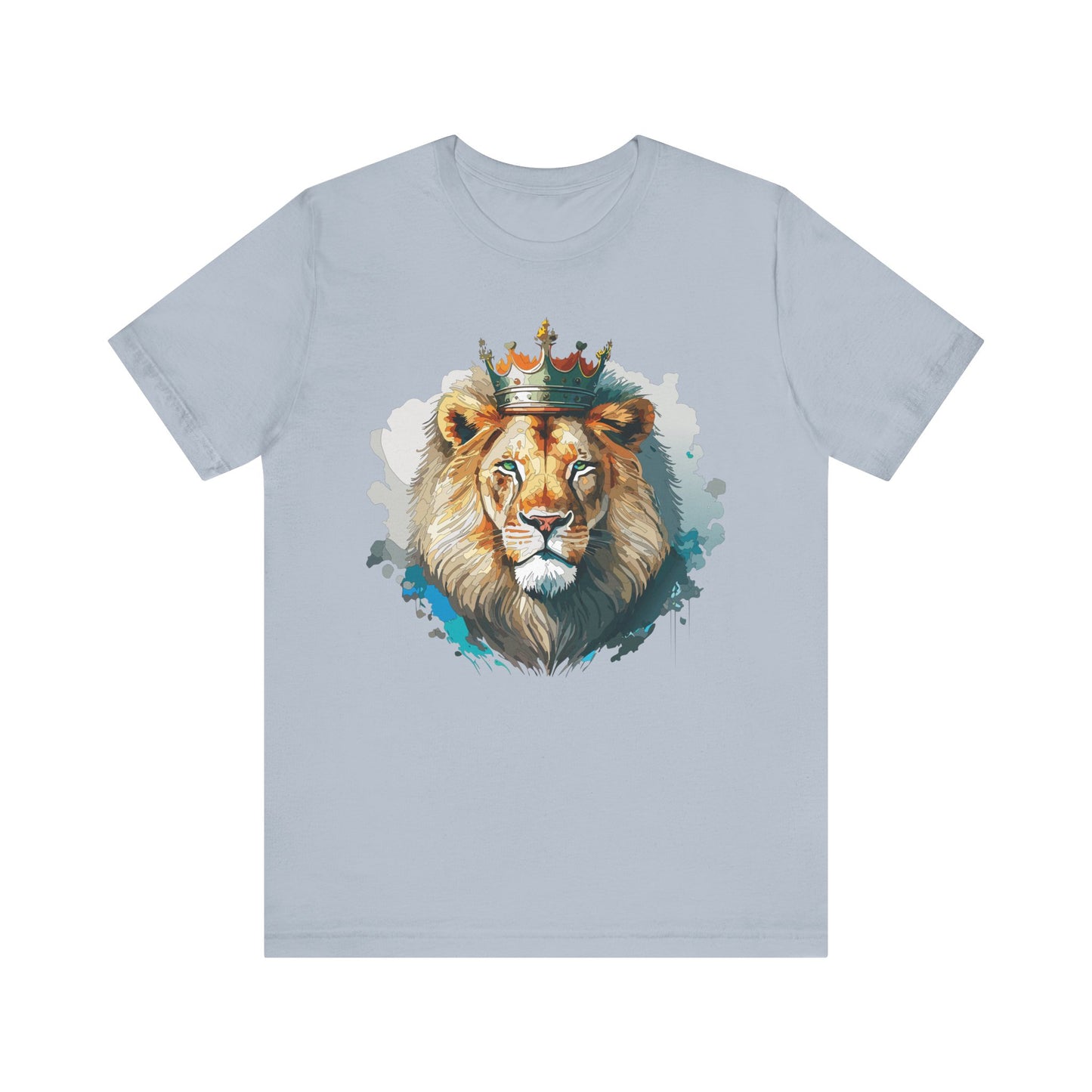Unisex King Lion Tee, Animal Shirt, Tee Shirt with Lion, Crown T-Shirt, Animal King Tees, Crown Shirt, Safari T-Shirt 3
