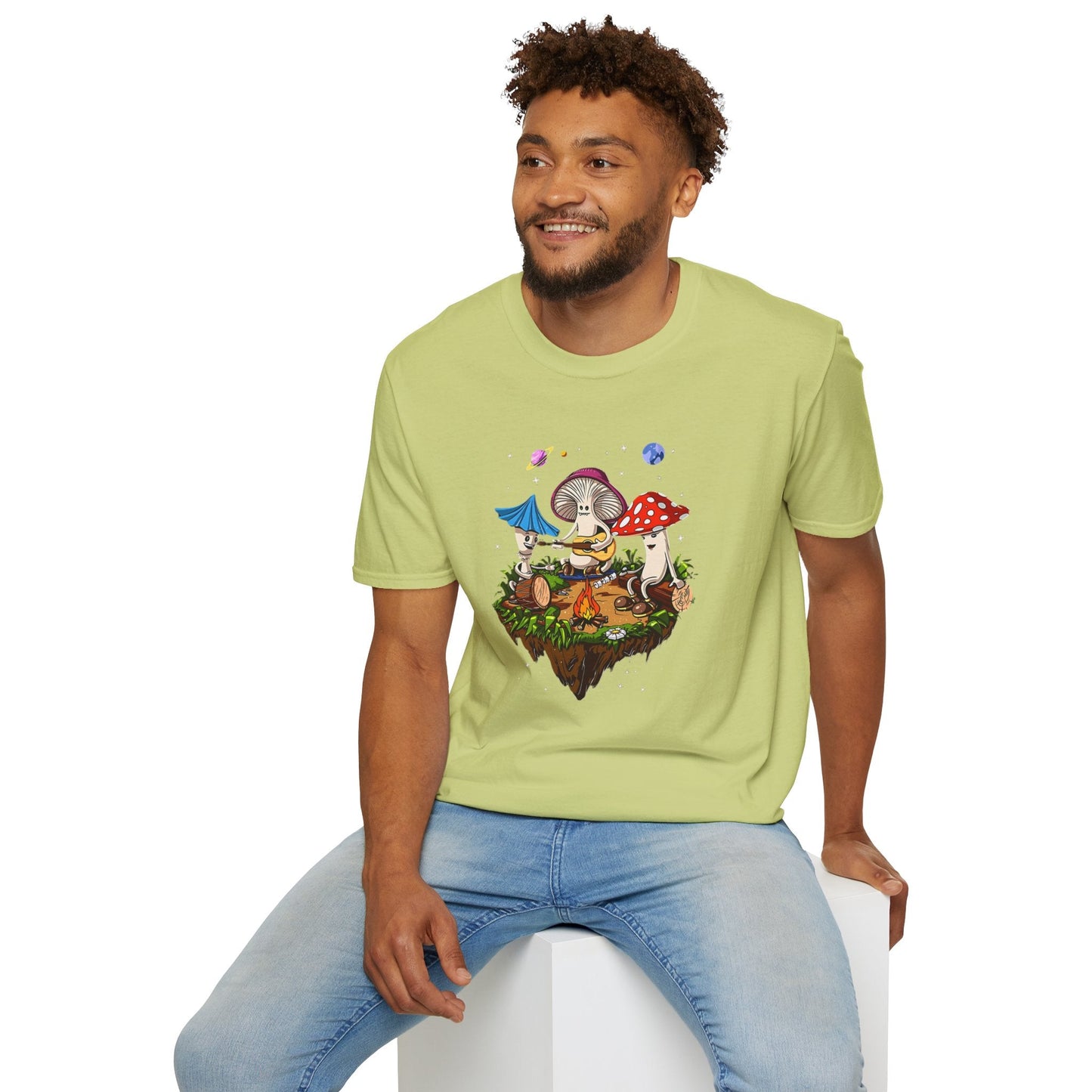 Mashroom Tee Shirt Unisex Funny Mashroom Design Gildan Softstyle 64000 Tee Softstyle Comfort