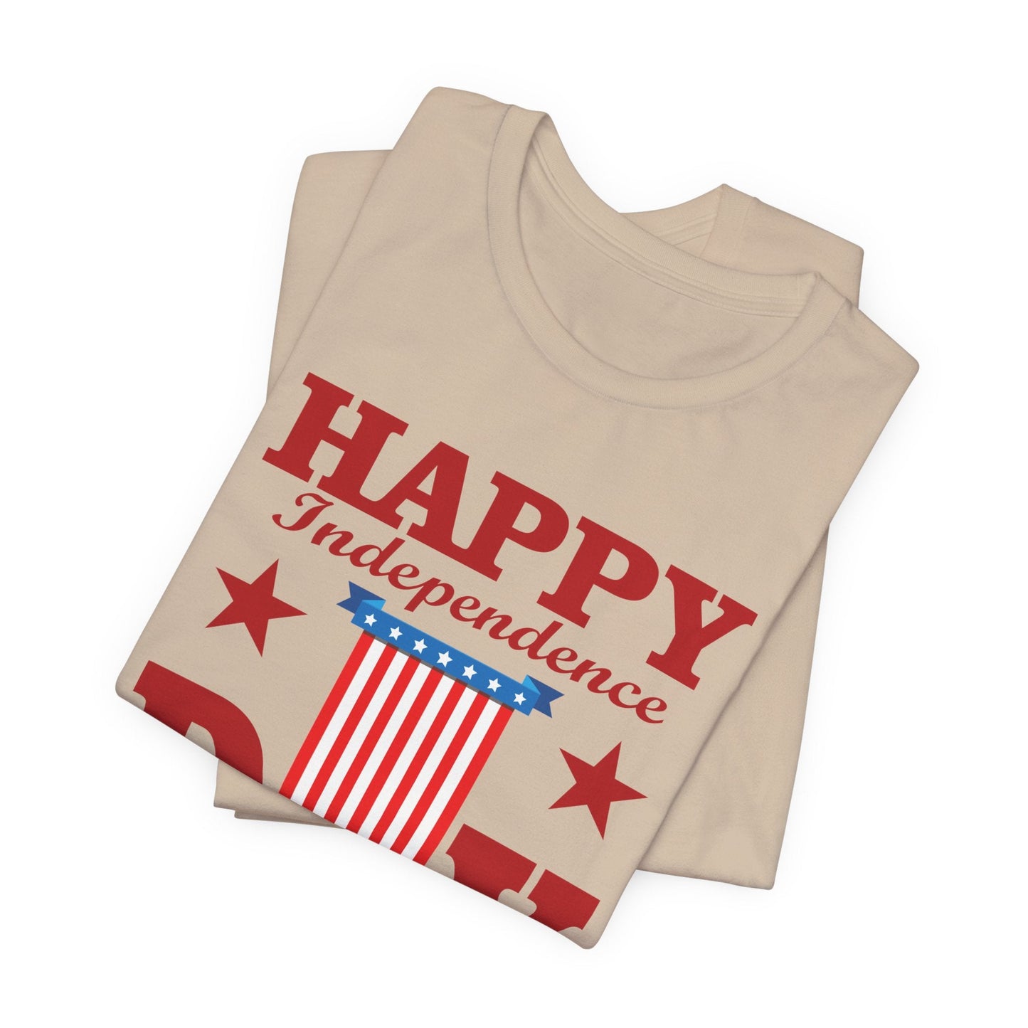 Happy Independence Day Graphic Unisex Cotton T-Shirt 018