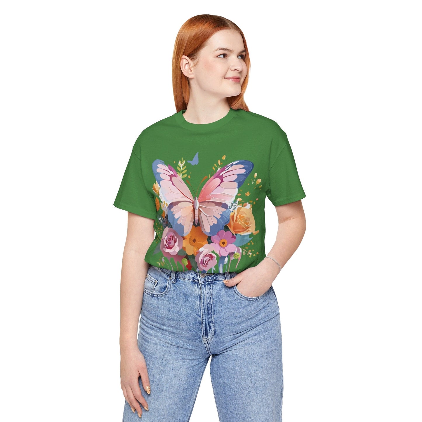 Butterfly Graphic Tee Unisex Short Sleeve Jersey Shirt By Adelpha