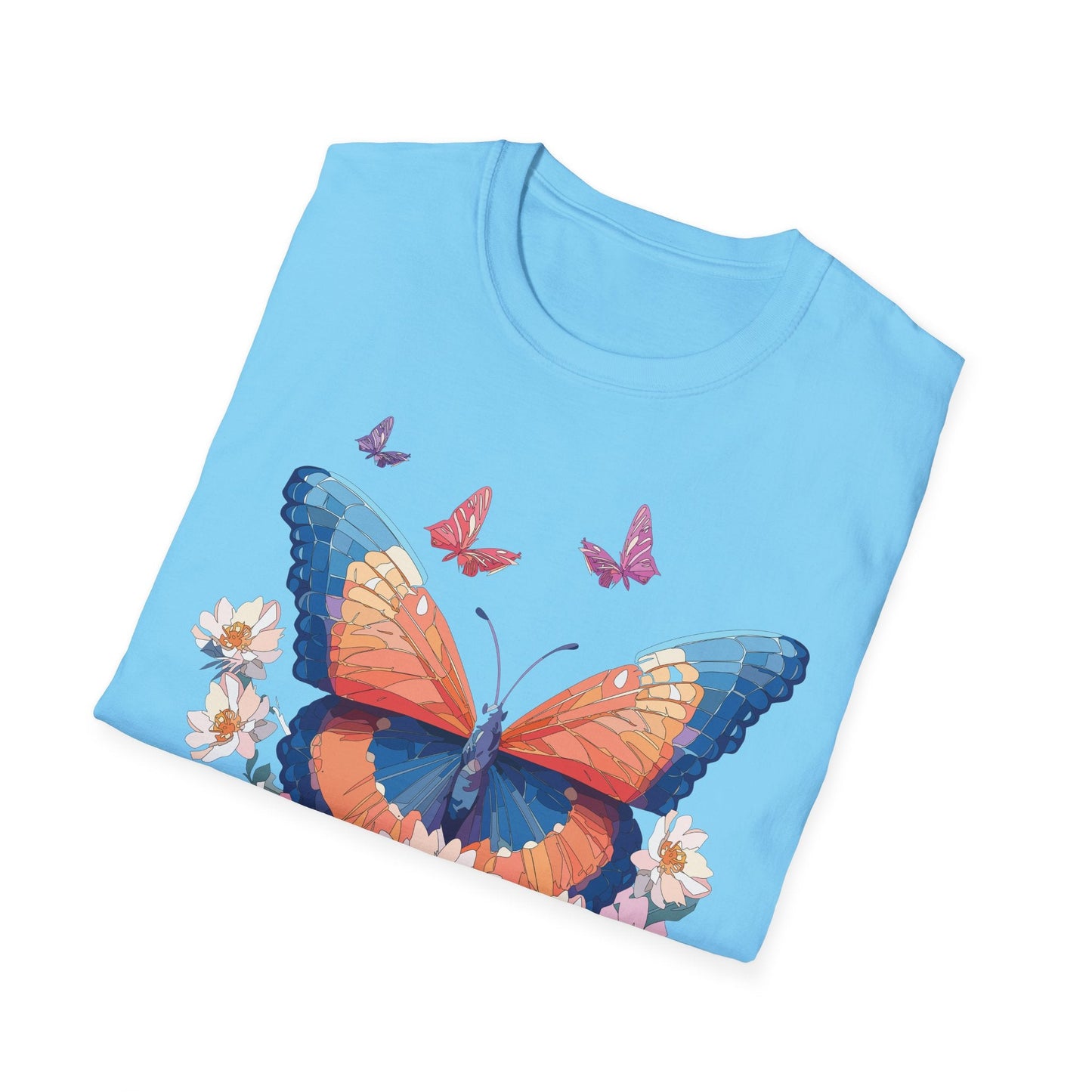 Monarch Butterfly Unisex Softstyle Tee Gildan 64000 Lightweight Breathable 100 Cotton Tee