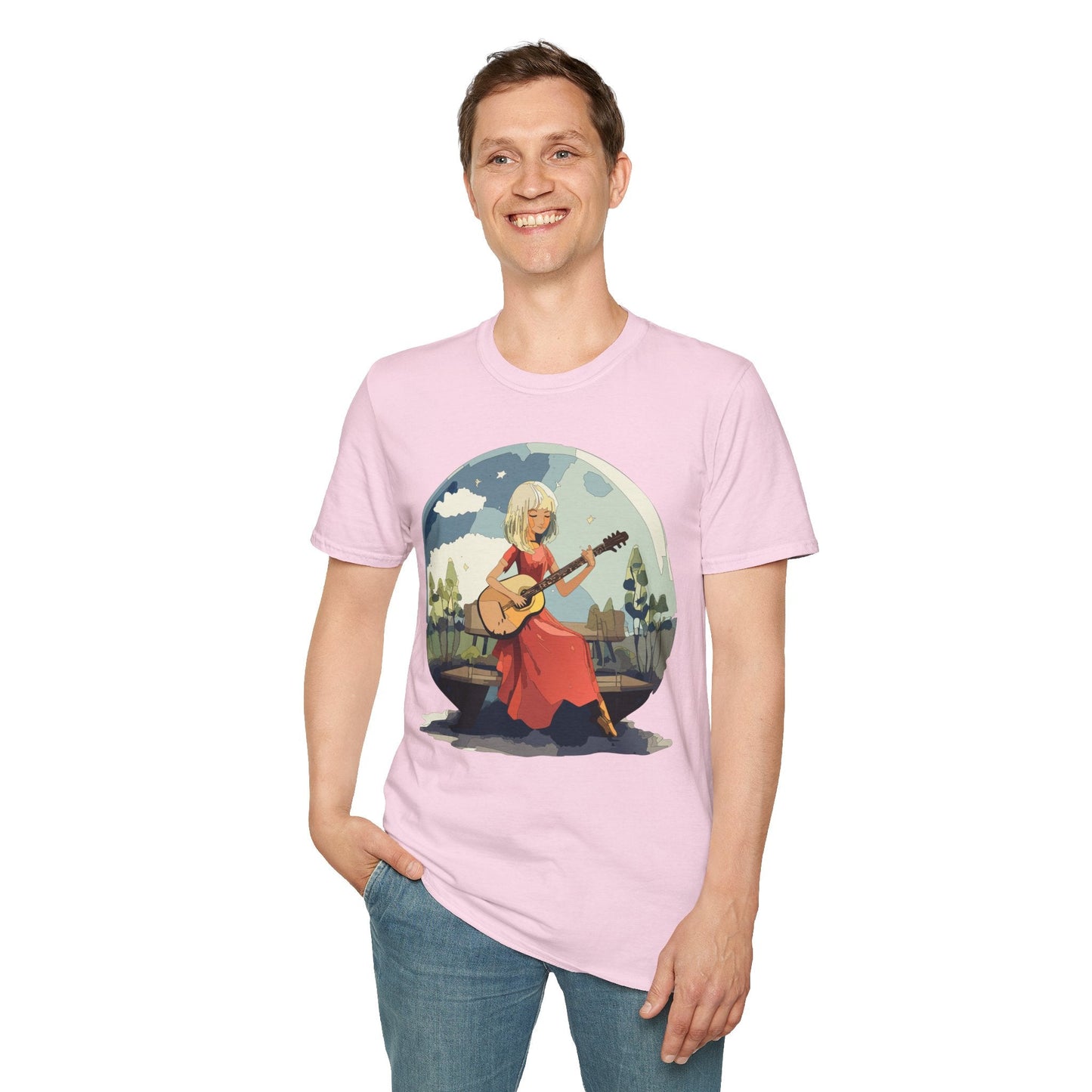 Womens Graphic T Shirts Art Design Shirt Unisex Softstyle Cotton Tee Quality Comfort Everyday Style