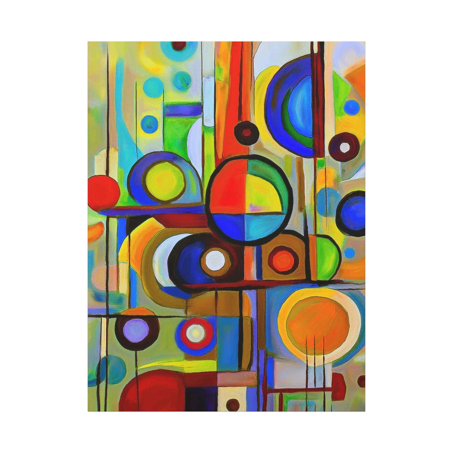 Abstract Painting Print Canvas 20x24,20x30,24x30, 24x32,24x36,30x40, 32x48,36x48,40x60 Pine-Wood Inner Frame ABS-14