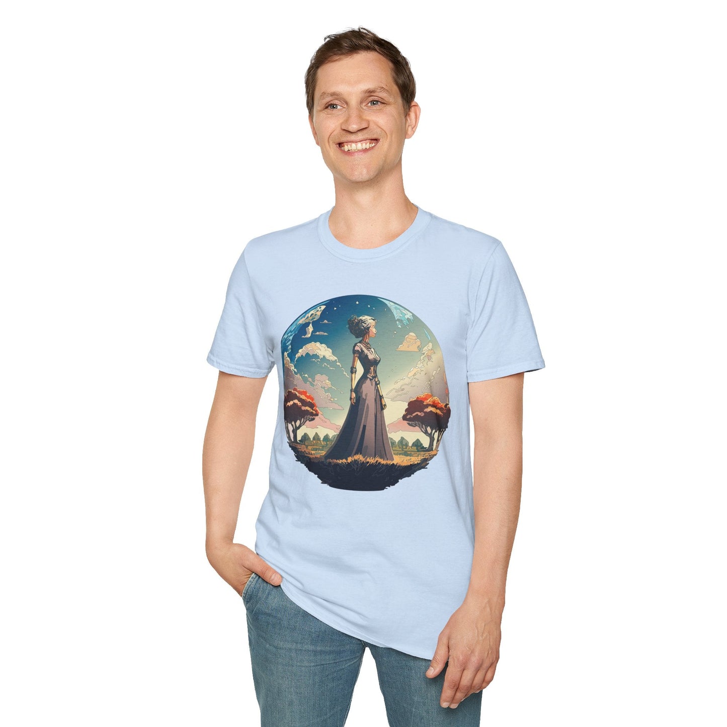 Womens Graphic T Shirt Art Design Tee Gildan Softstyle 64000 Unisex Cotton Short Sleeve