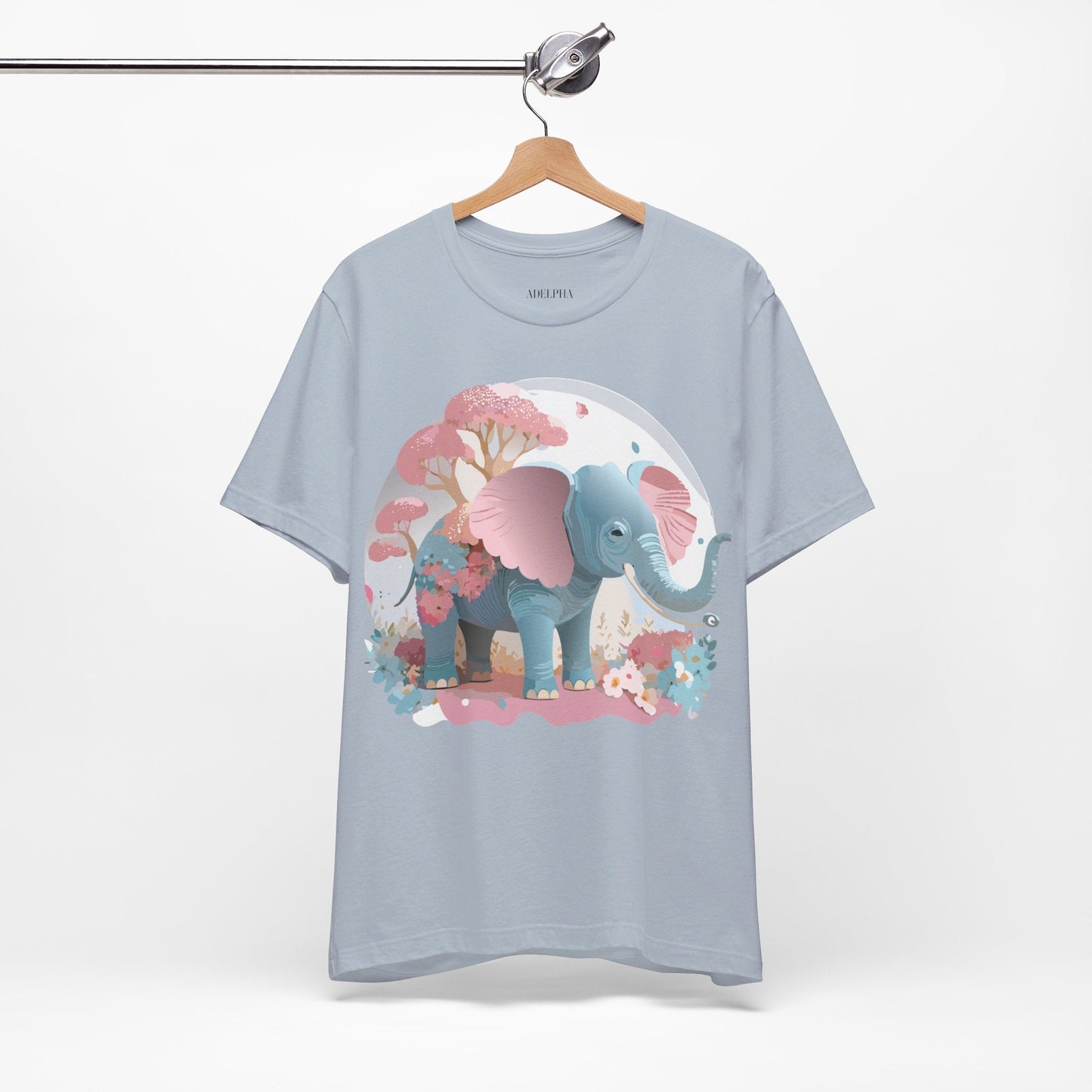 Elephant Graphic T Shirt Unisex By Adelpha Vintage Inspired Art Design Tee Premium Quality Cotton