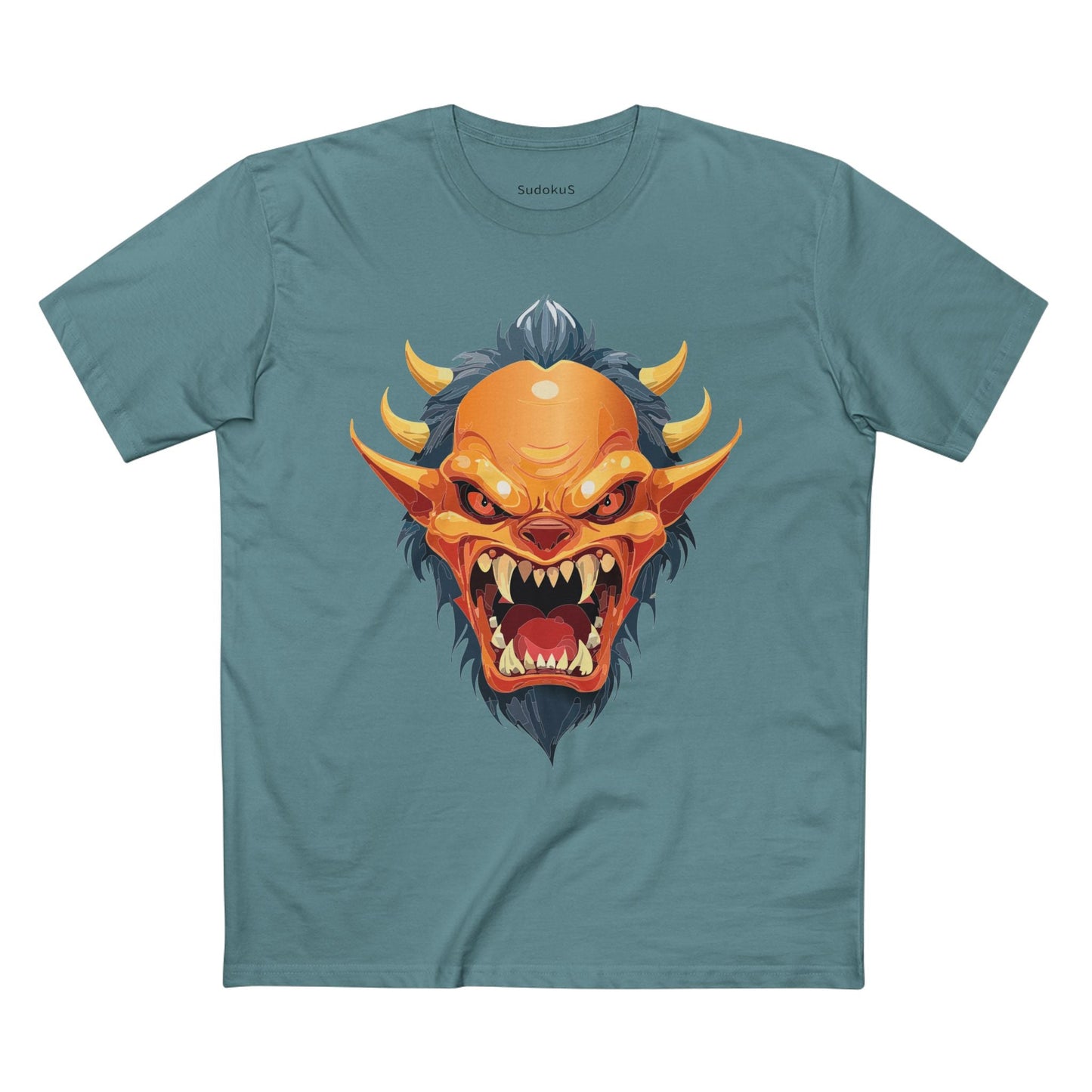 Cartoon Monsters Graphic Unisex 100 Cotton Staple Tee 8