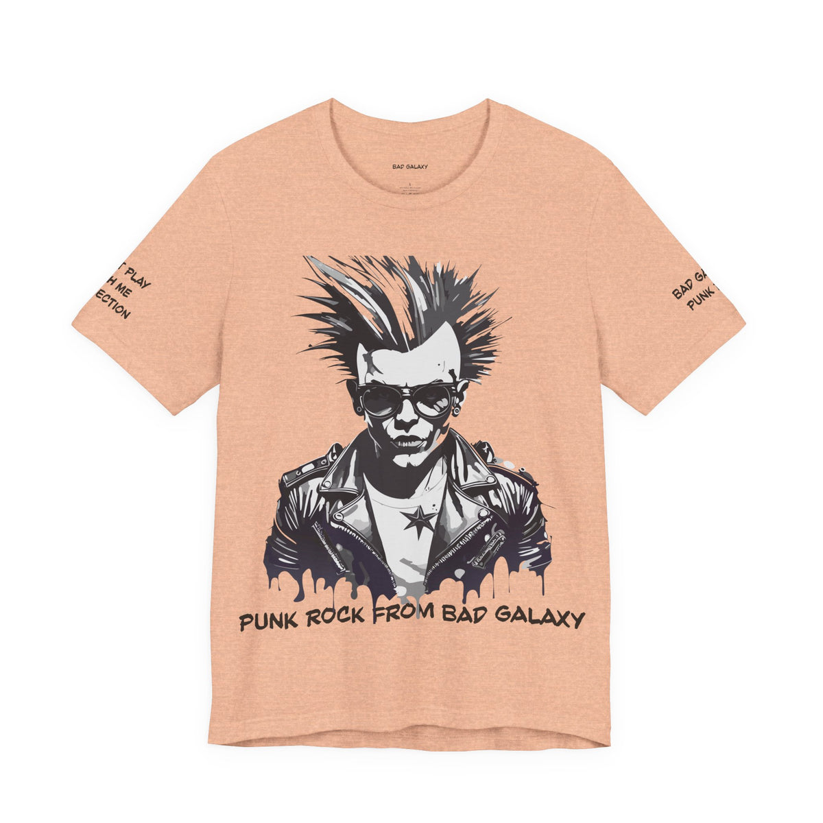 Punk Rock Graphic Unisex Cotton Bella+Canvas Tee with Art Design b36