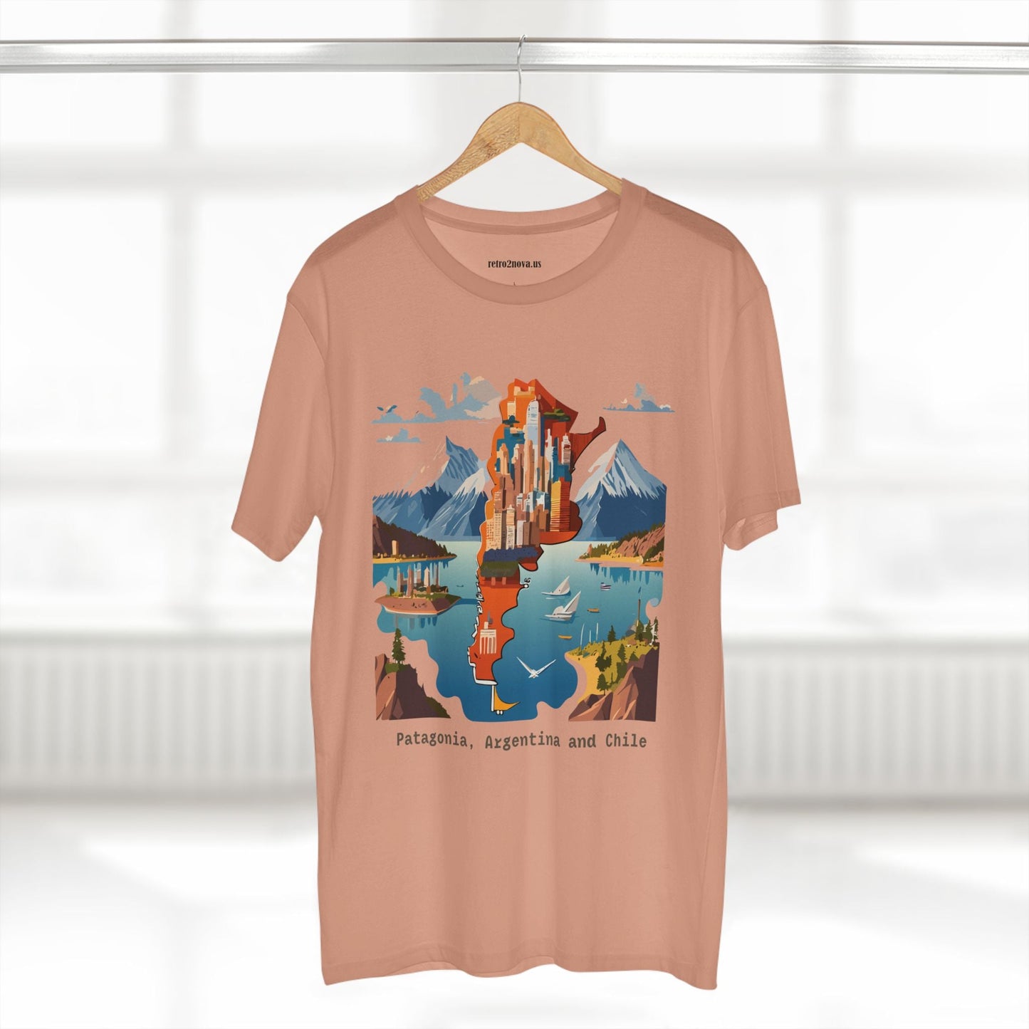 Travel Shirt For Tourists Unisex Premium Cotton Tee With Original Art Design By Retro2Nova