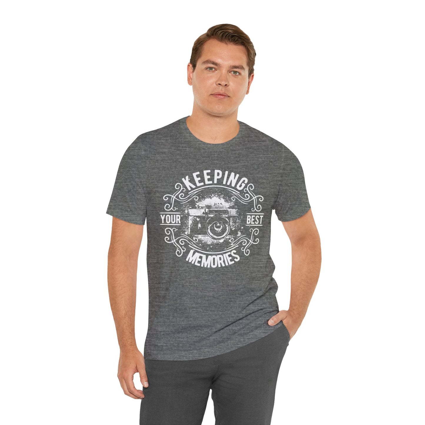 Keeping Your Best Memories T-Shirt Vintage Camera Graphic T-Shirt A-5