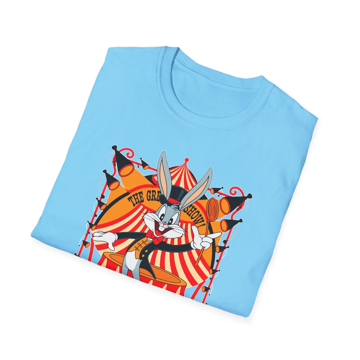 Bugs Bunny Unisex Shirt Gildan Softstyle Tee Cartoon Graphic Design 100 Percent Cotton