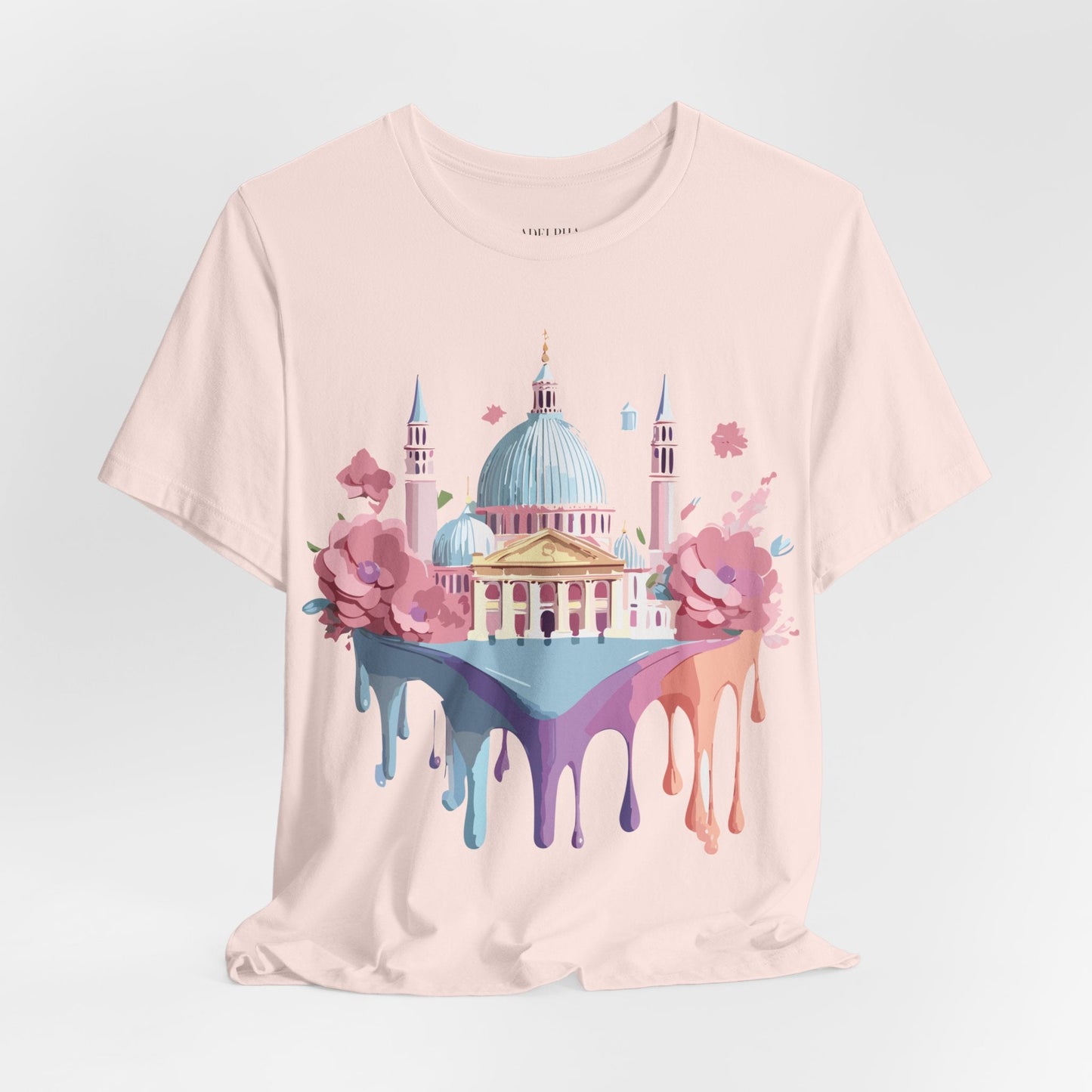 Venice Tourist Graphic Tee Unisex Vintage Inspired Artwork Short Sleeve