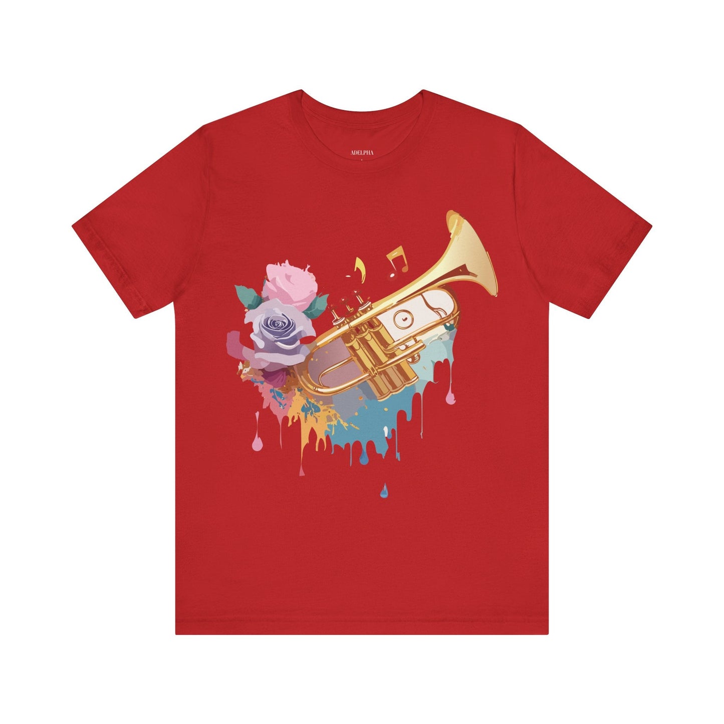 Music Graphic Unisex 100 Cotton Vintage Art with Musical Elements Tee 130