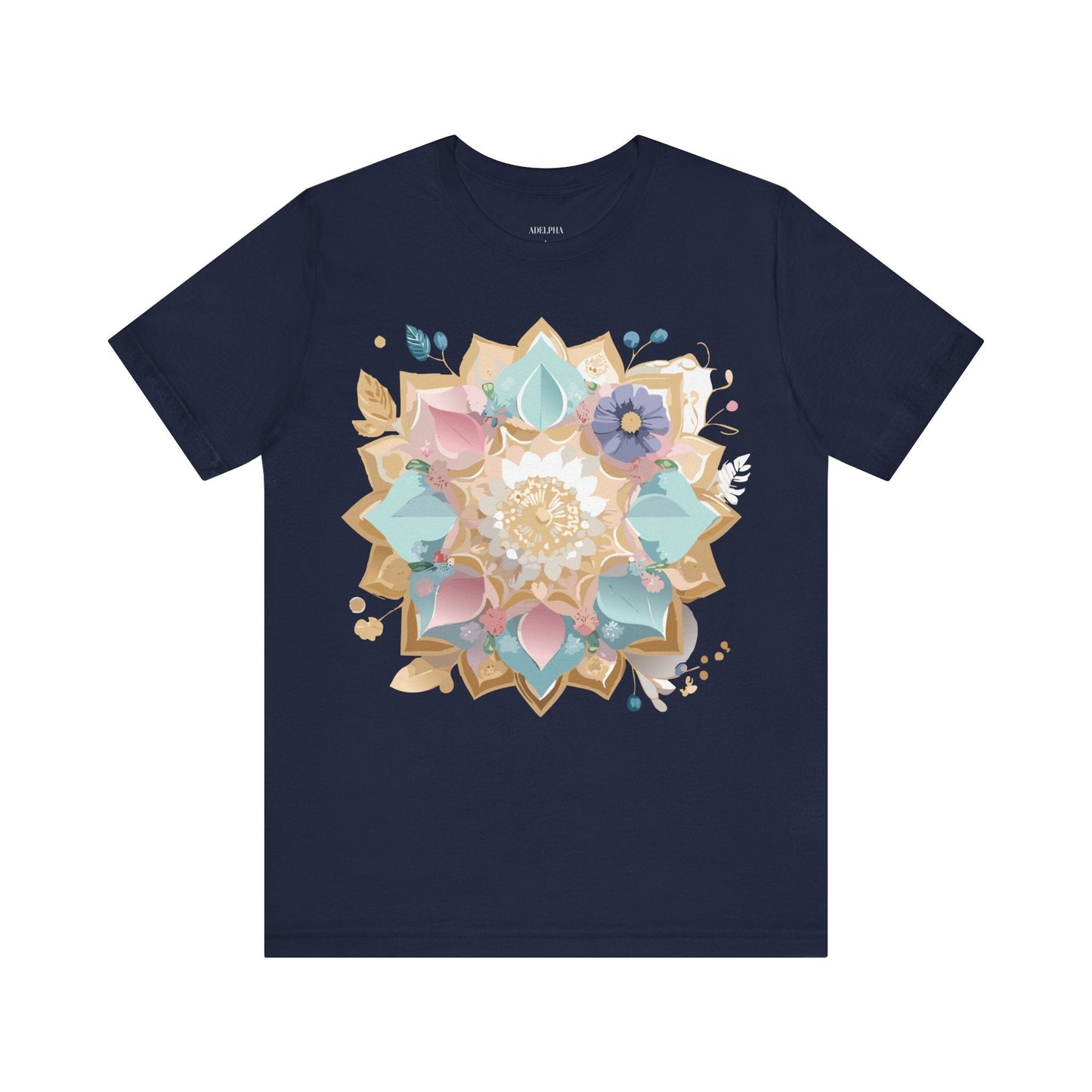 Mandala Graphic Unisex 100 Cotton Vintage Floral Artwork Tee 16