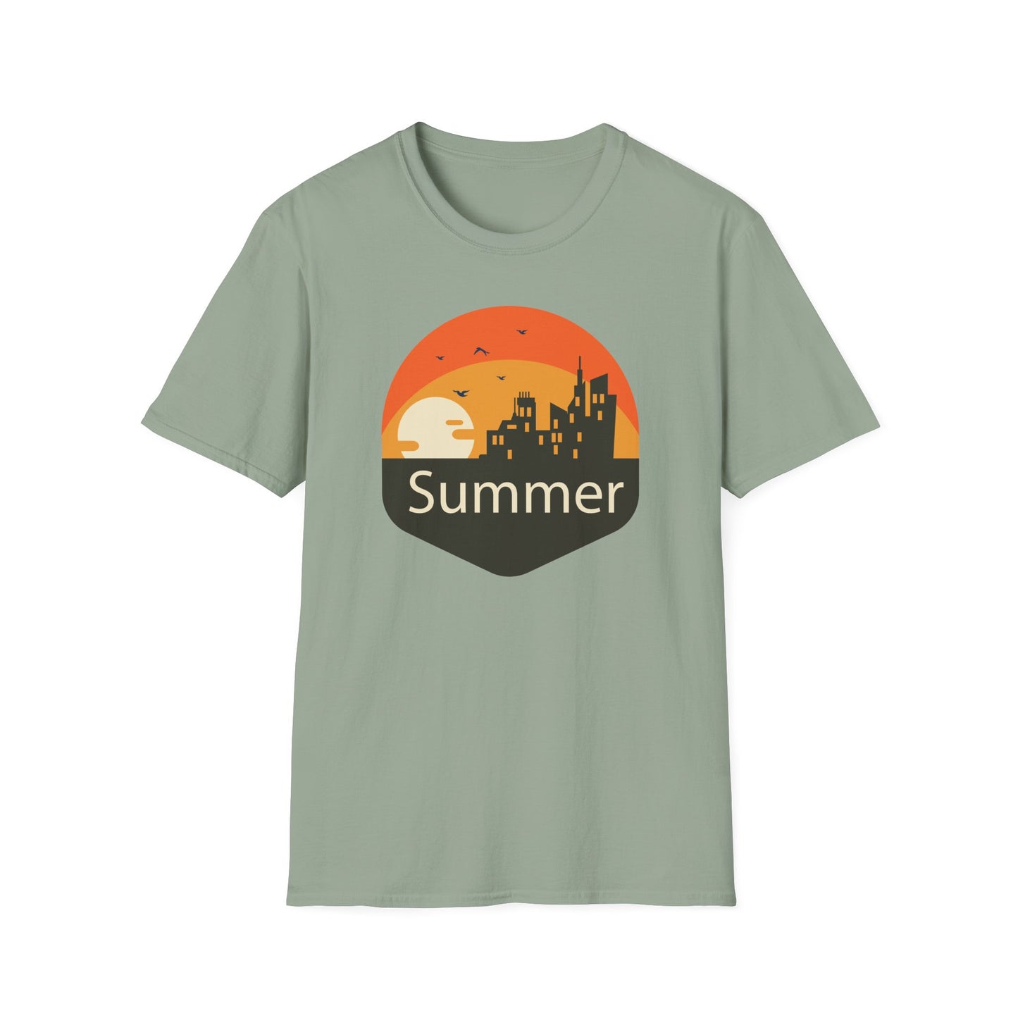 Summer T-Shirt, Summer Design Shirts, Art Tee Shirt with Summer Design - 6
