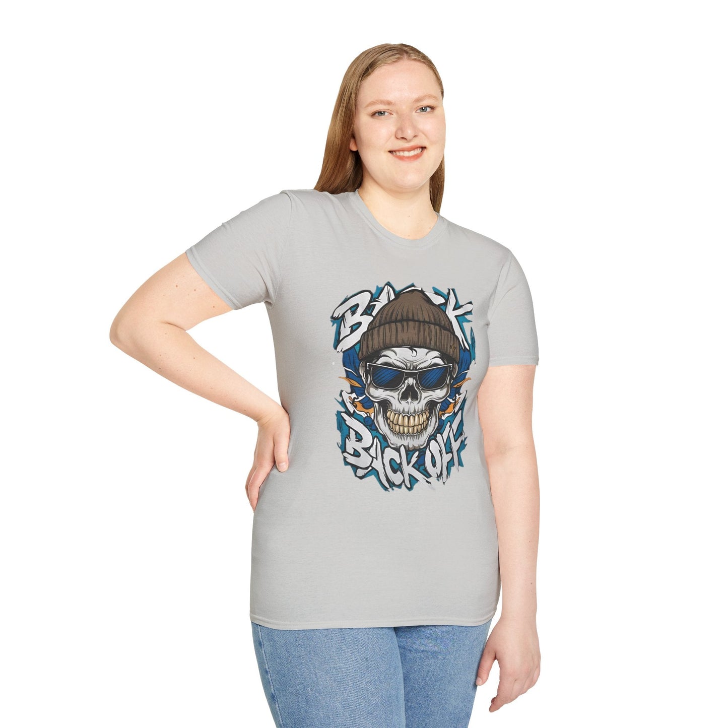 Gildan Softstyle Skull Tee Shirt Unisex Skeleton Design 100 Percent Cotton Graphic Tee