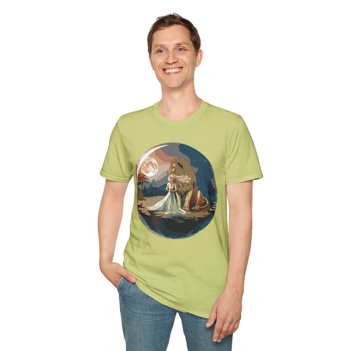 Womens Graphic T Shirt Art Design Unisex Softstyle 64000 Gildan Short Sleeve Tee