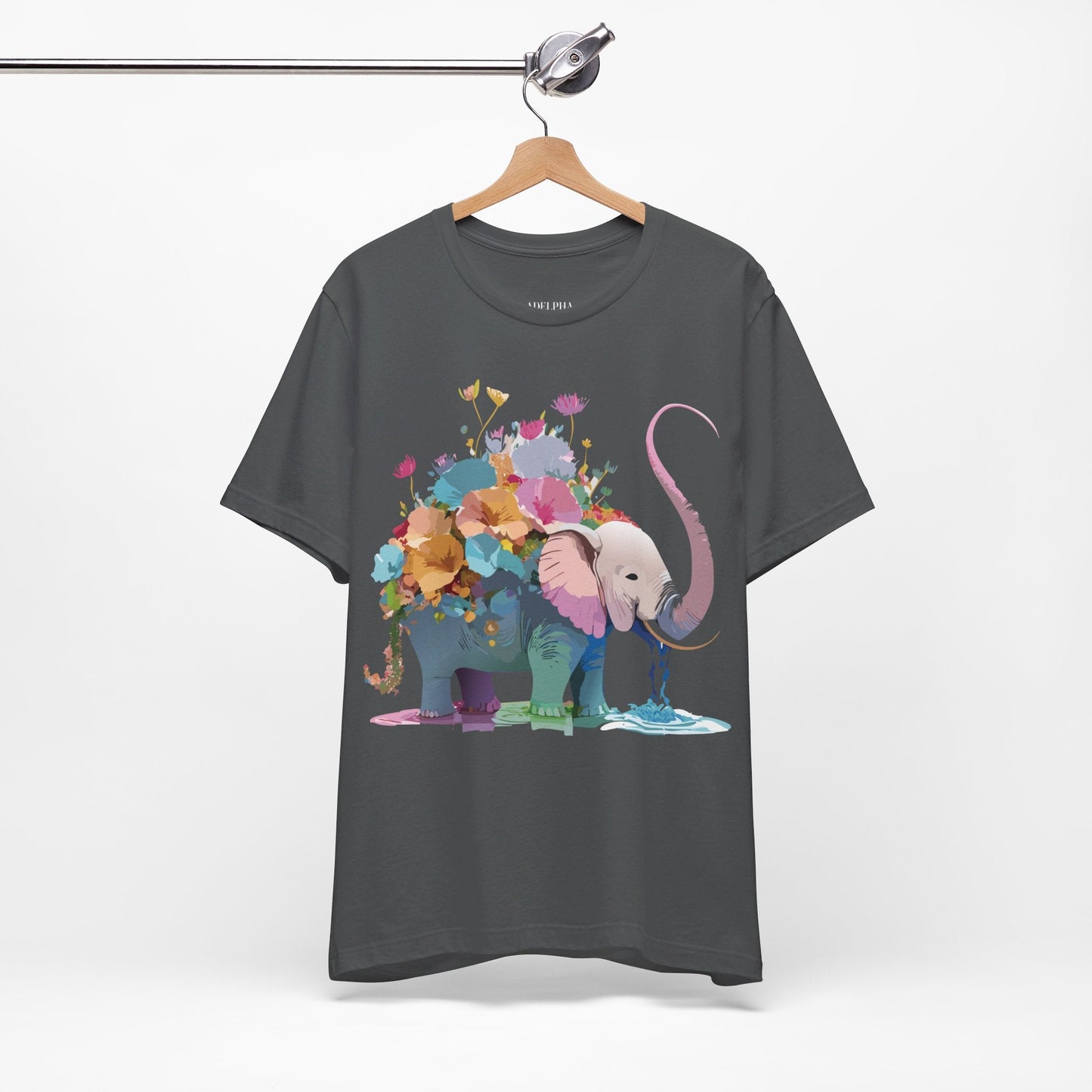Elephant Graphic Unisex 100 Cotton Jersey Vintage Art Design Tee 12