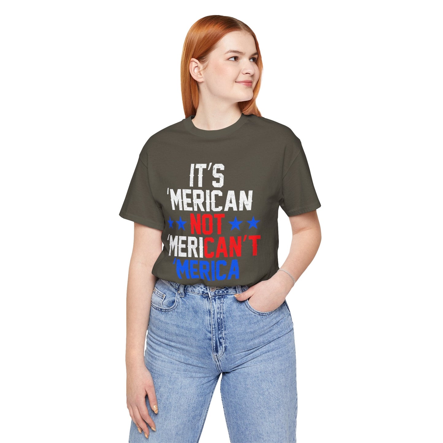 Patriotic USA Stars Graphic Unisex Cotton T-Shirt a5