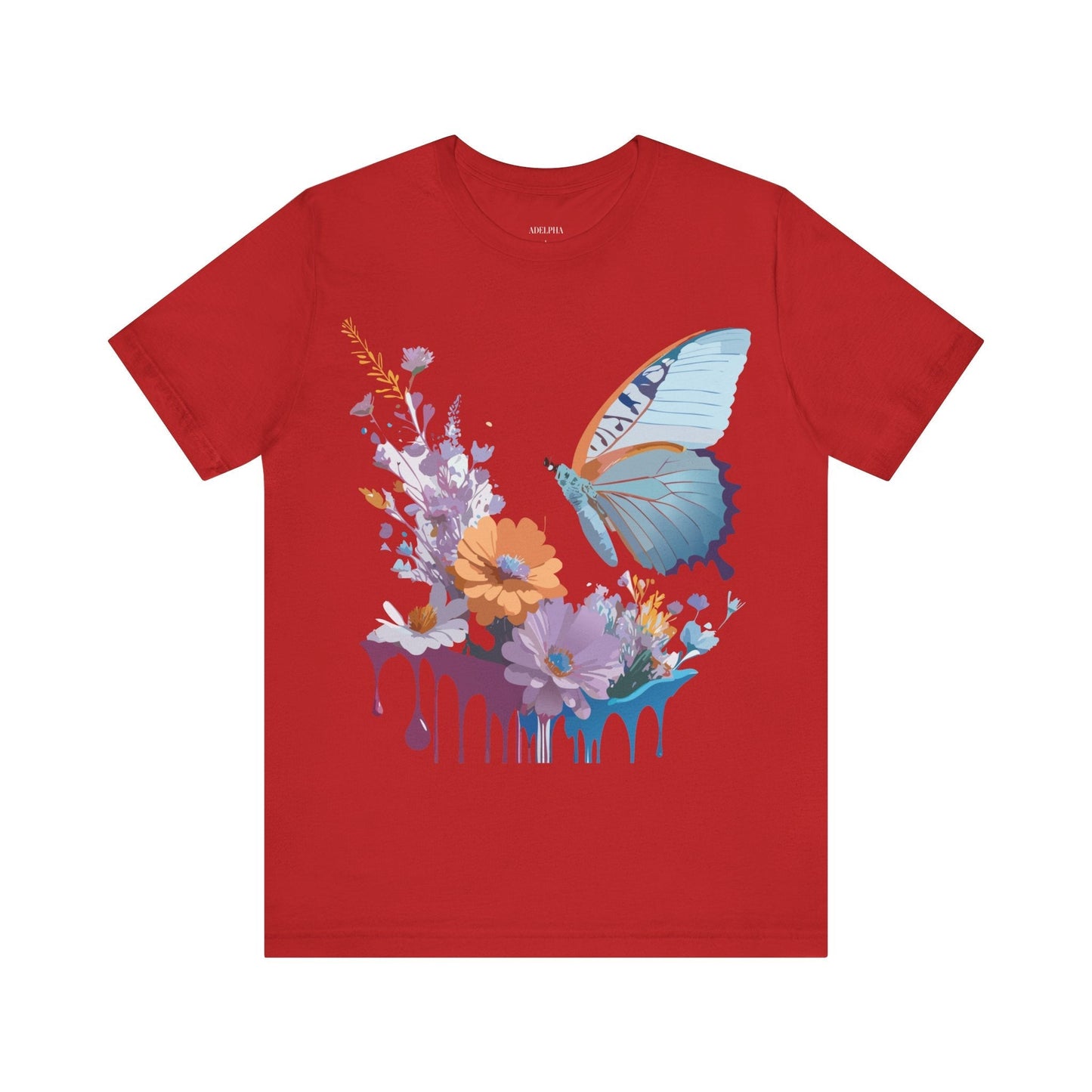 Butterfly Graphic Tee Unisex Jersey Short Sleeve Vintage Inspired Adelpha Art
