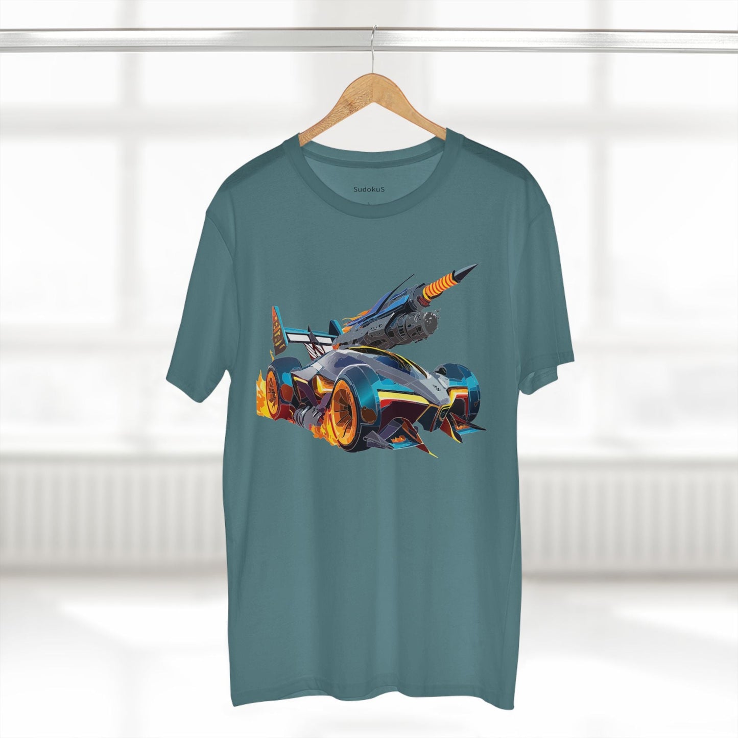 Car Graphic Unisex 100 Cotton Staple Tee 5