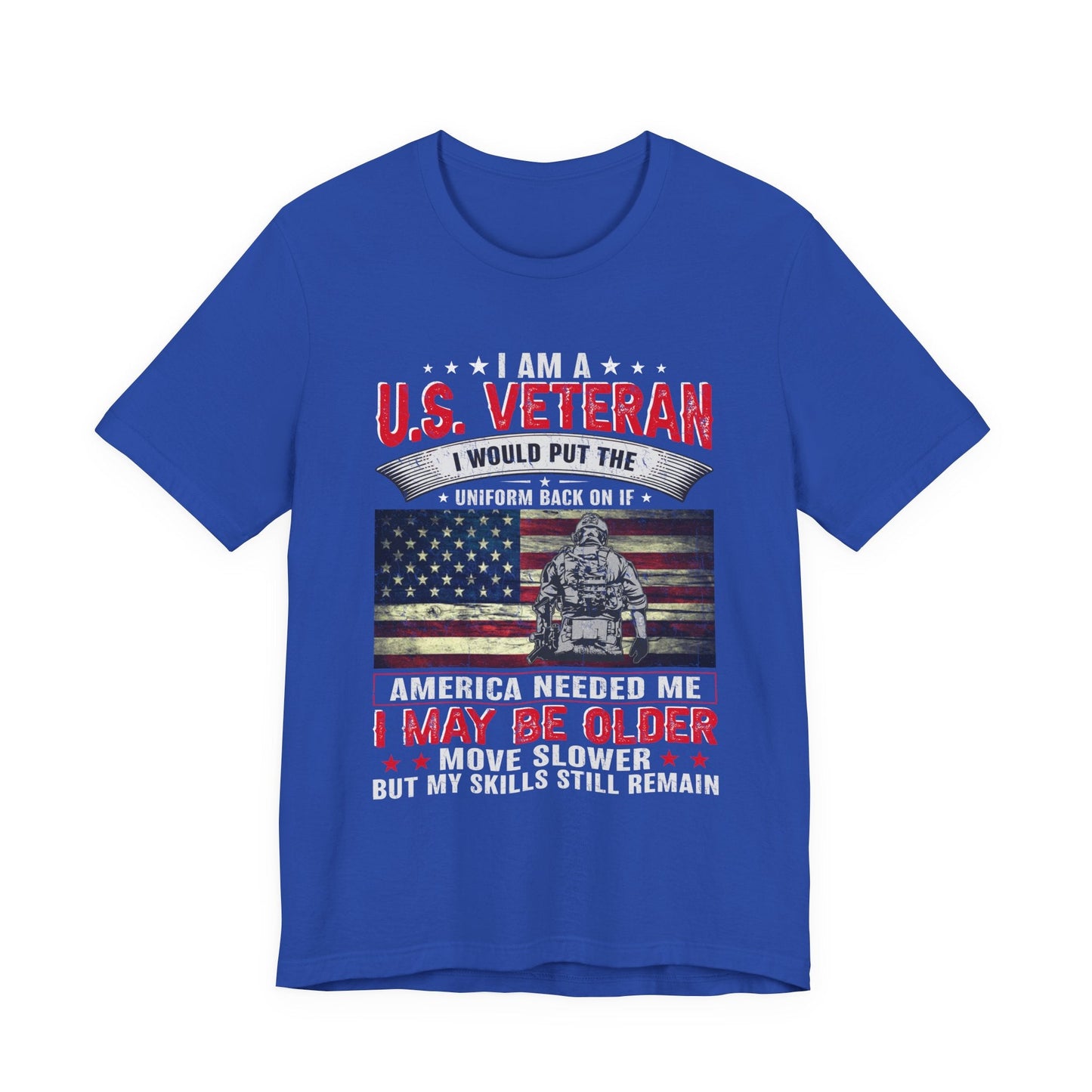 Army Veteran Patriotic Graphic Design Unisex Cotton T-Shirt v25