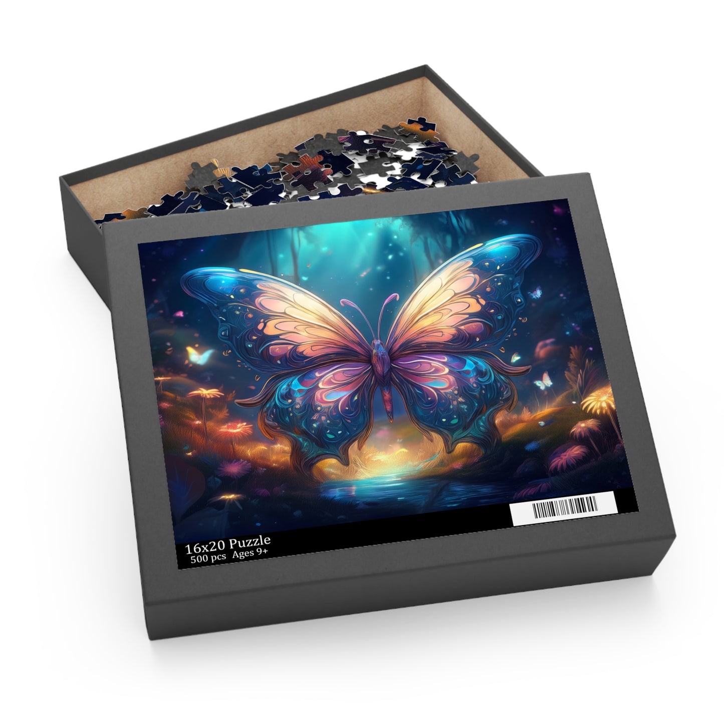 Butterfly Puzzle 500-Chipboard Pieces in Box | Kids Puzzles Size: 16" x 20",  Ages 9+ and Family pn2