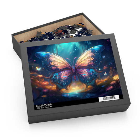 Butterfly Puzzle 500-Chipboard Pieces in Box | Kids Puzzles Size: 16" x 20",  Ages 9+ and Family pn2