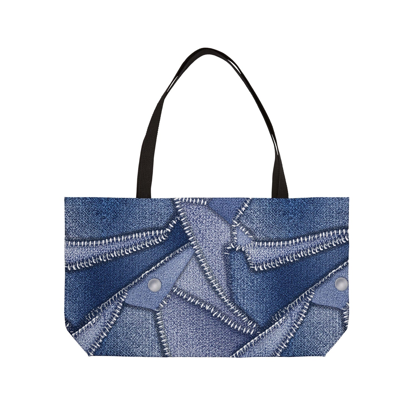 Denim Print Yoga Bag High-Quality 100% Spun Poly 24x13 Canvas Bag 88