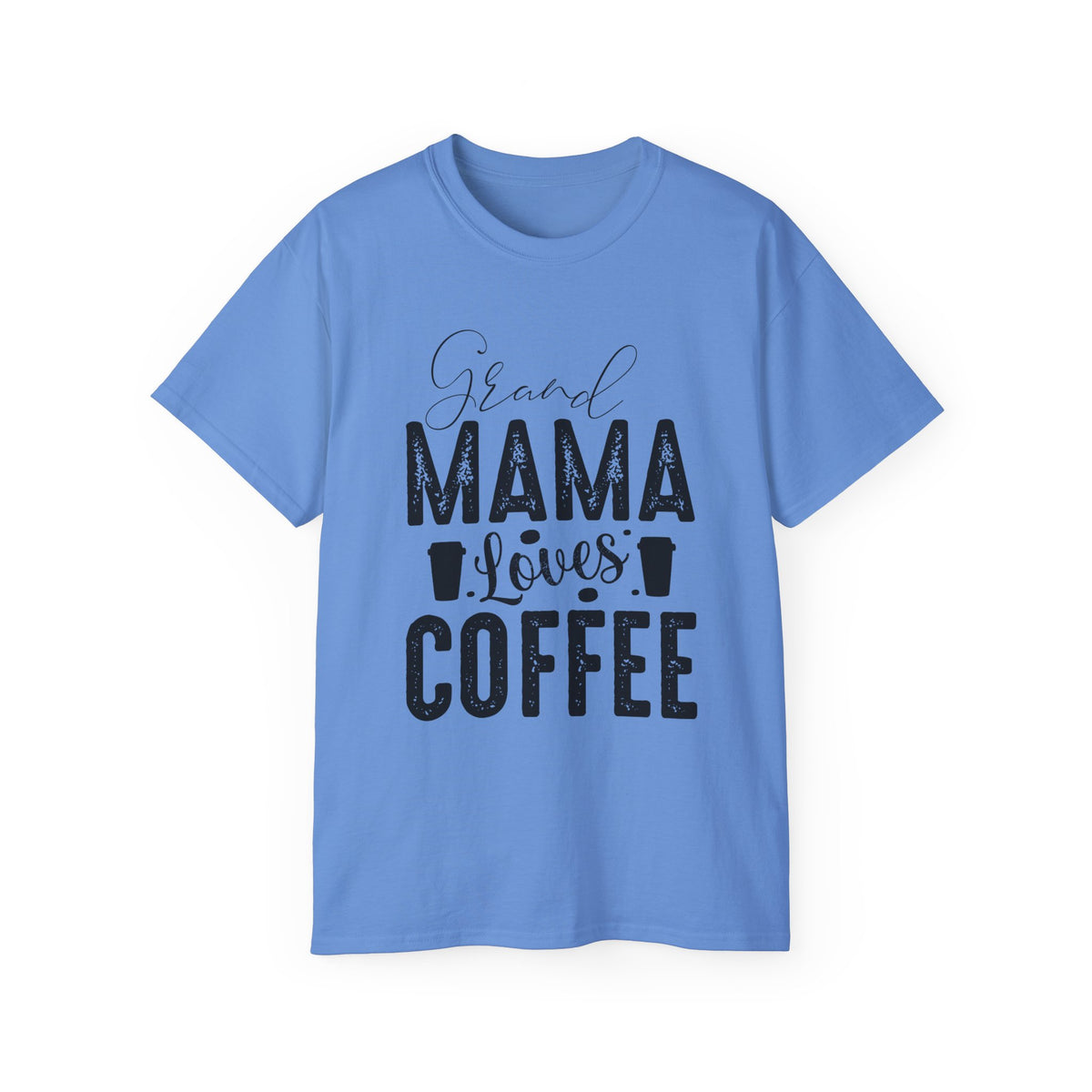 Mama Loves Coffee T-Shirt | Vintage Script Coffee Mom Tee