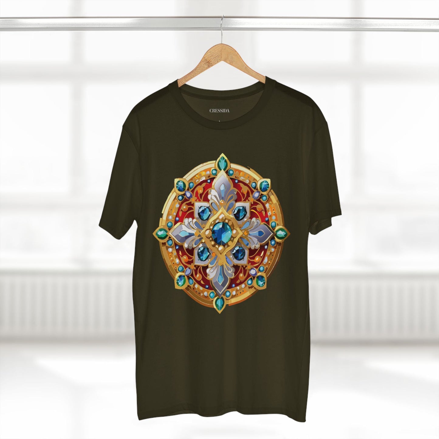 Medallion Graphic T-Shirt Unisex 100 Cotton With Gold Art Design Medal Tee 8
