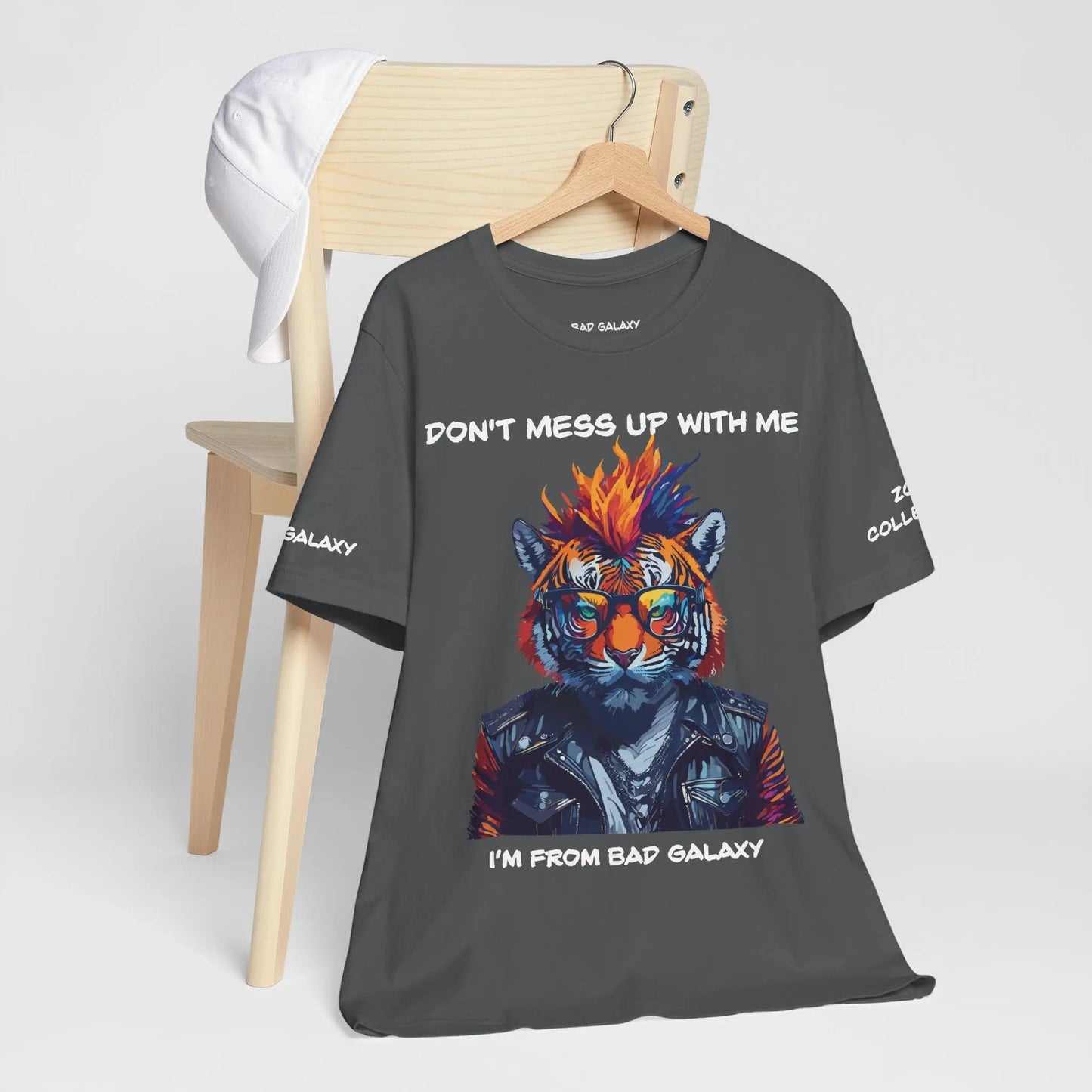 Bad Galaxy Animal T Shirt 100 Percent Cotton Eco Friendly Ink Made in USA Durable Stitching