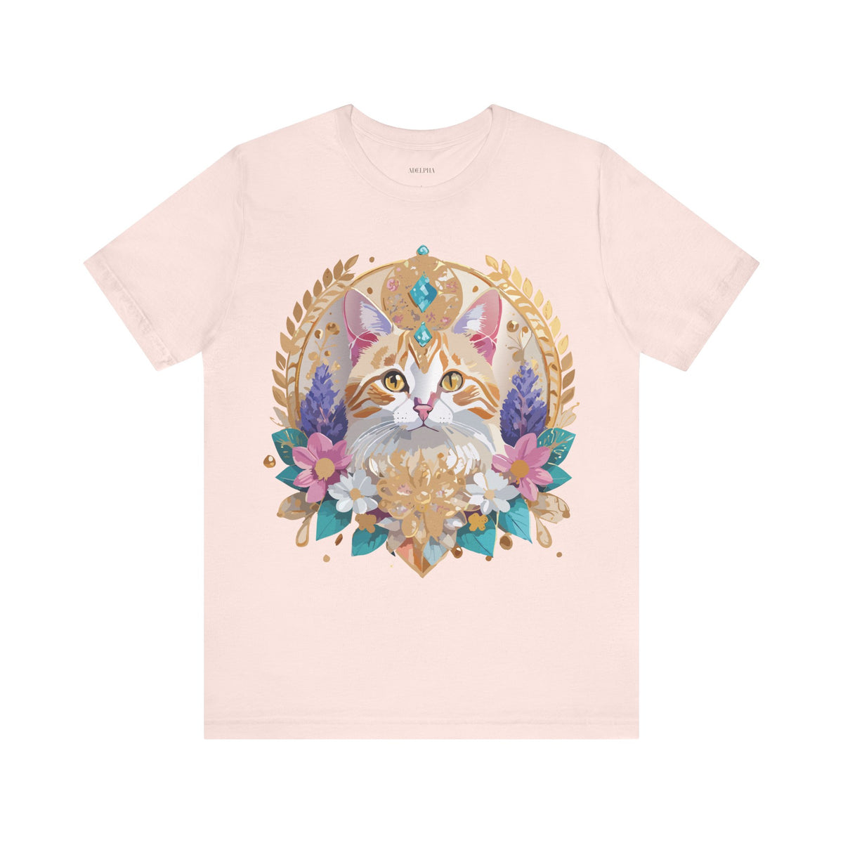 Medallion Graphic Unisex Cotton Bella+Canvas Tee with Art Design d40