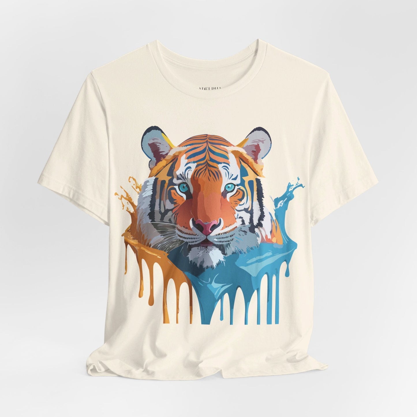 Tiger Graphic Tee Adelpha Unisex Short Sleeve Vintage Inspired Shirt For Casual Wear