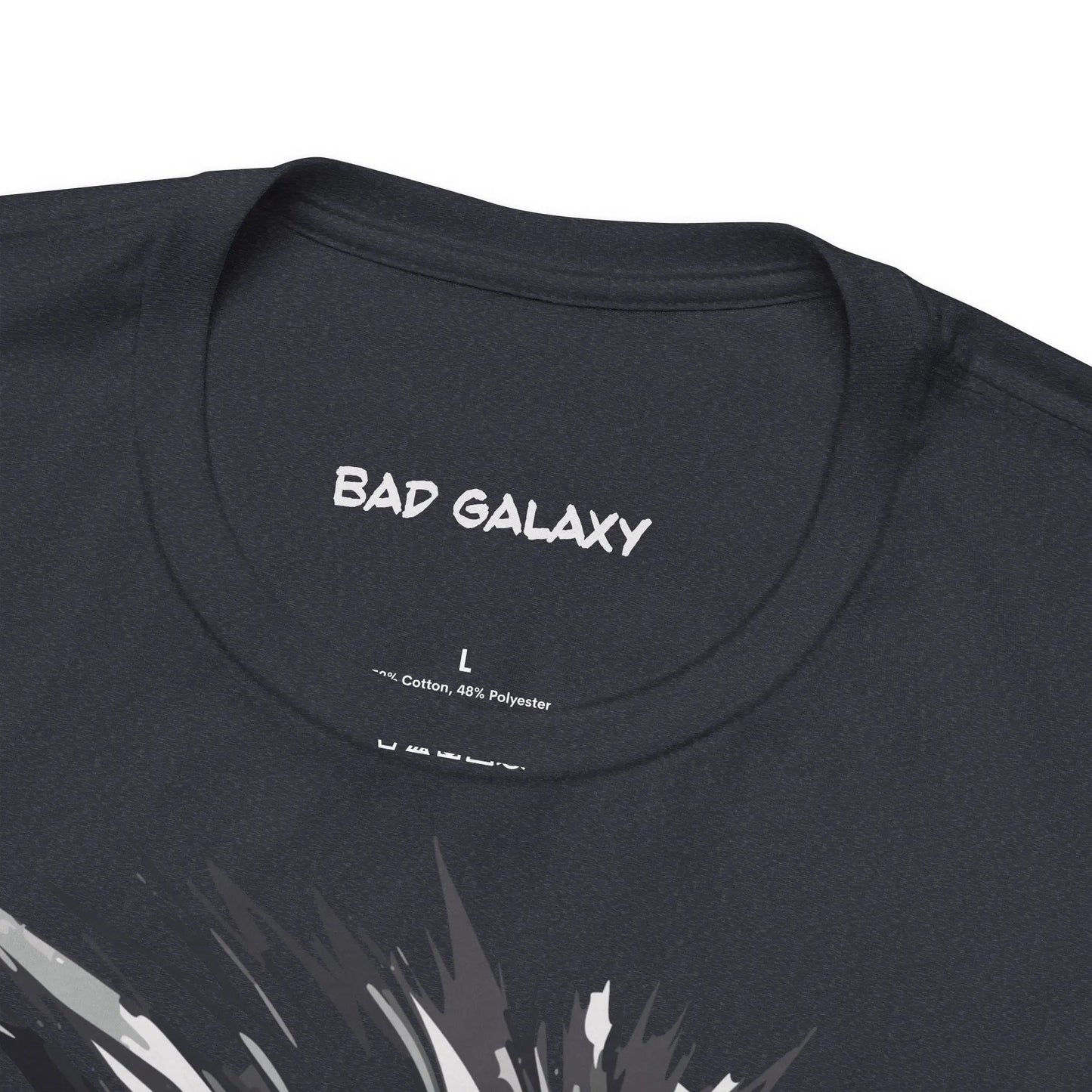 Bad Galaxy Punk Rock Tee Shirt Lightweight Fabric Made To Order 100 Percent Cotton Eco Friendly Inks