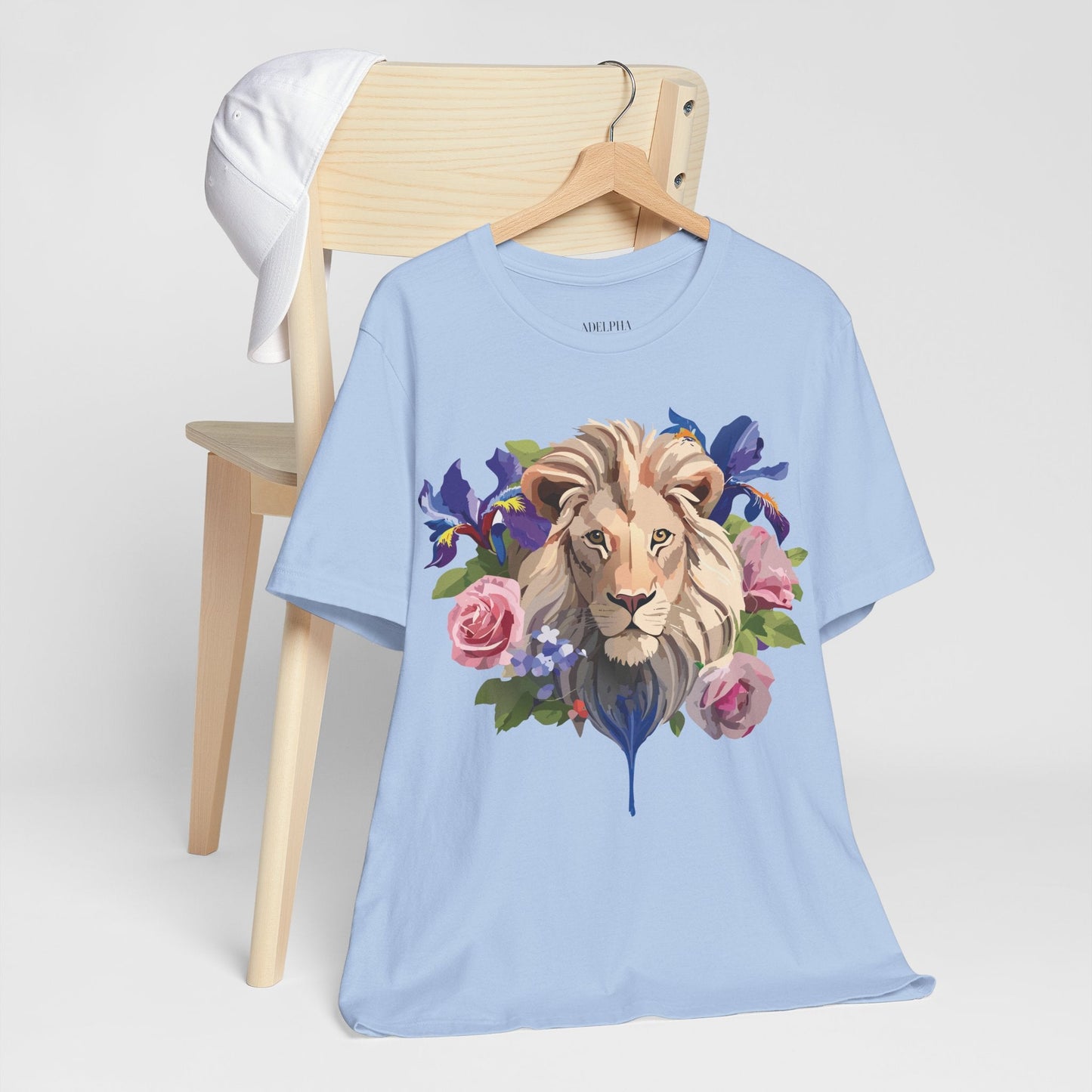 Adelpha Lion Graphic T Shirt Unisex Short Sleeve Art Design Tee Vintage Inspired
