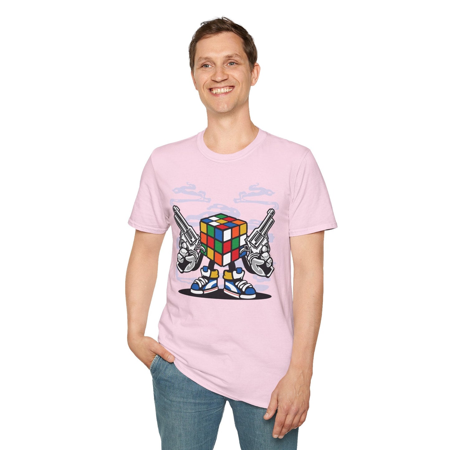 Cartoon Animation Funny T Shirt Gildan Softstyle 64000 Unisex Short Sleeve Cotton Tee