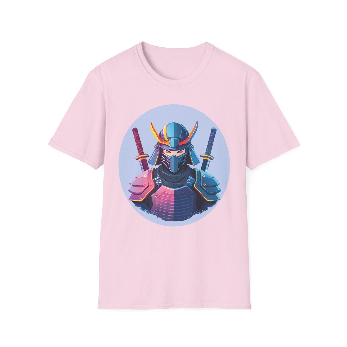 Samurai T Shirt Unisex Softstyle Gildan 64000 Breathable Cotton Tee For Everyday Wear