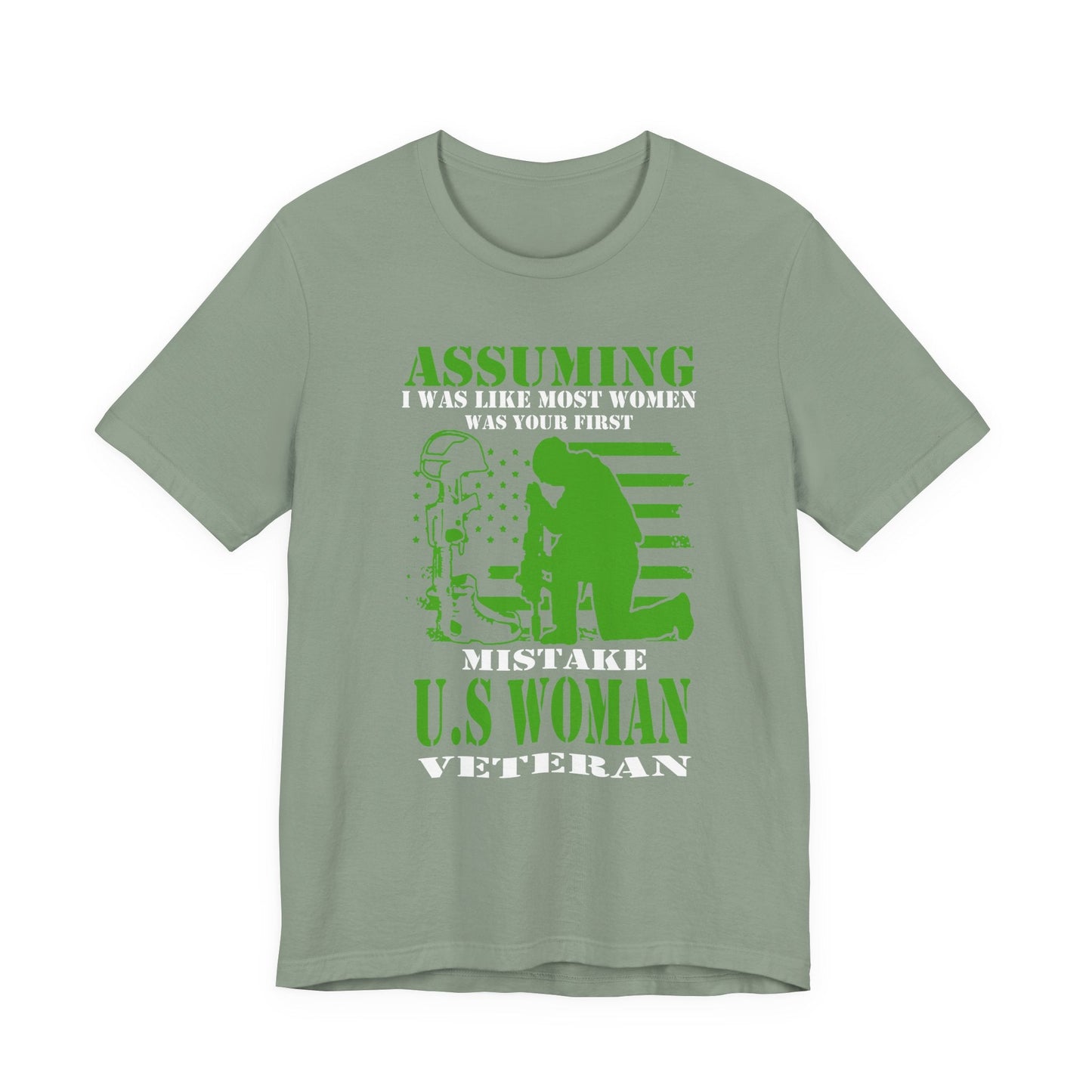 Army Veteran Patriotic Graphic Design Unisex Cotton T-Shirt v45