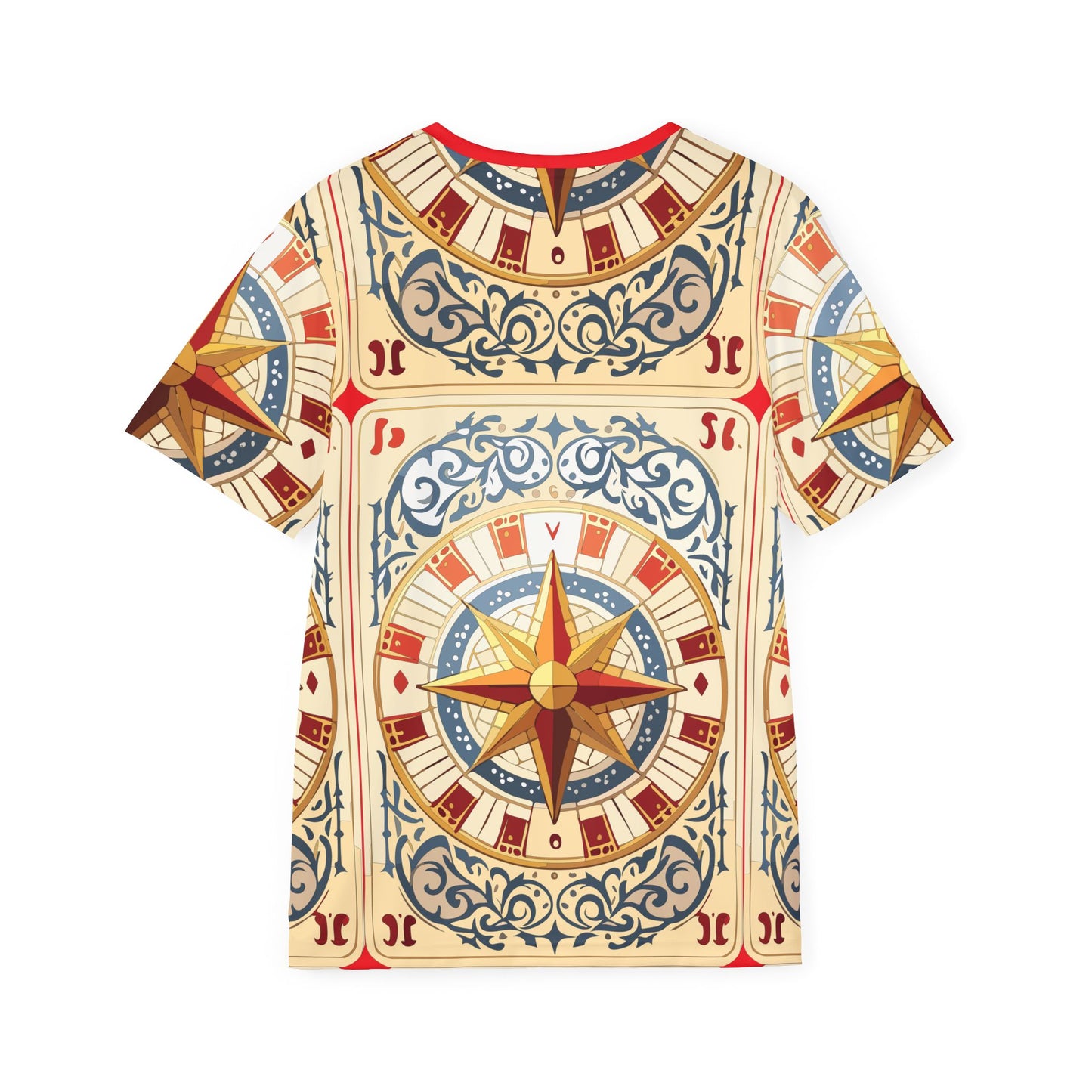 Unisex Poly T-Shirt with Abstract Graphic Design Print