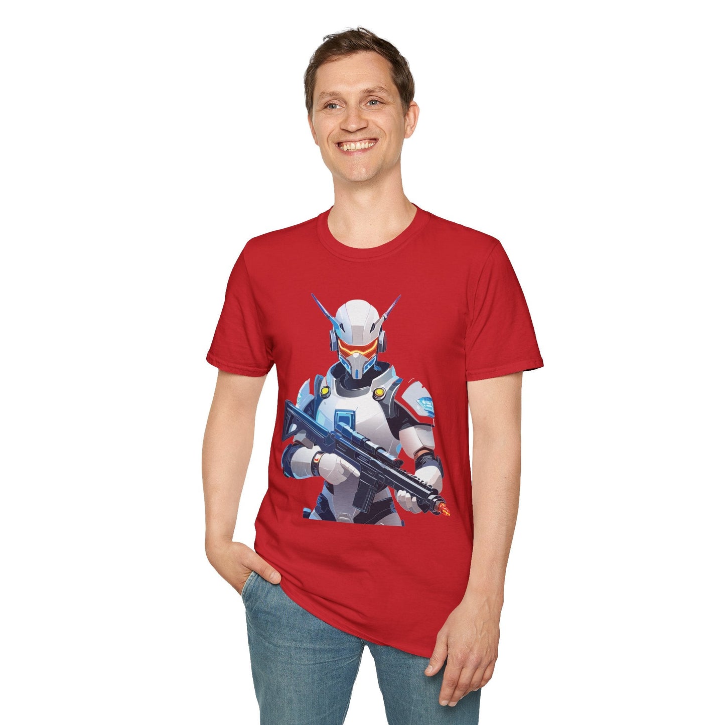 Robocop Graphic Unisex Cotton With Cyber Man Artwork Tee 1