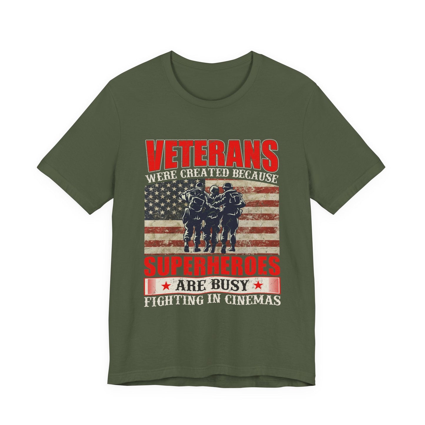Army Veteran Patriotic Graphic Design Unisex Cotton T-Shirt v41