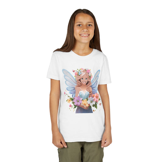 Enchanting Fairy Floral Youth Short Sleeve Tee - Perfect for Spring Celebrations (9-14)